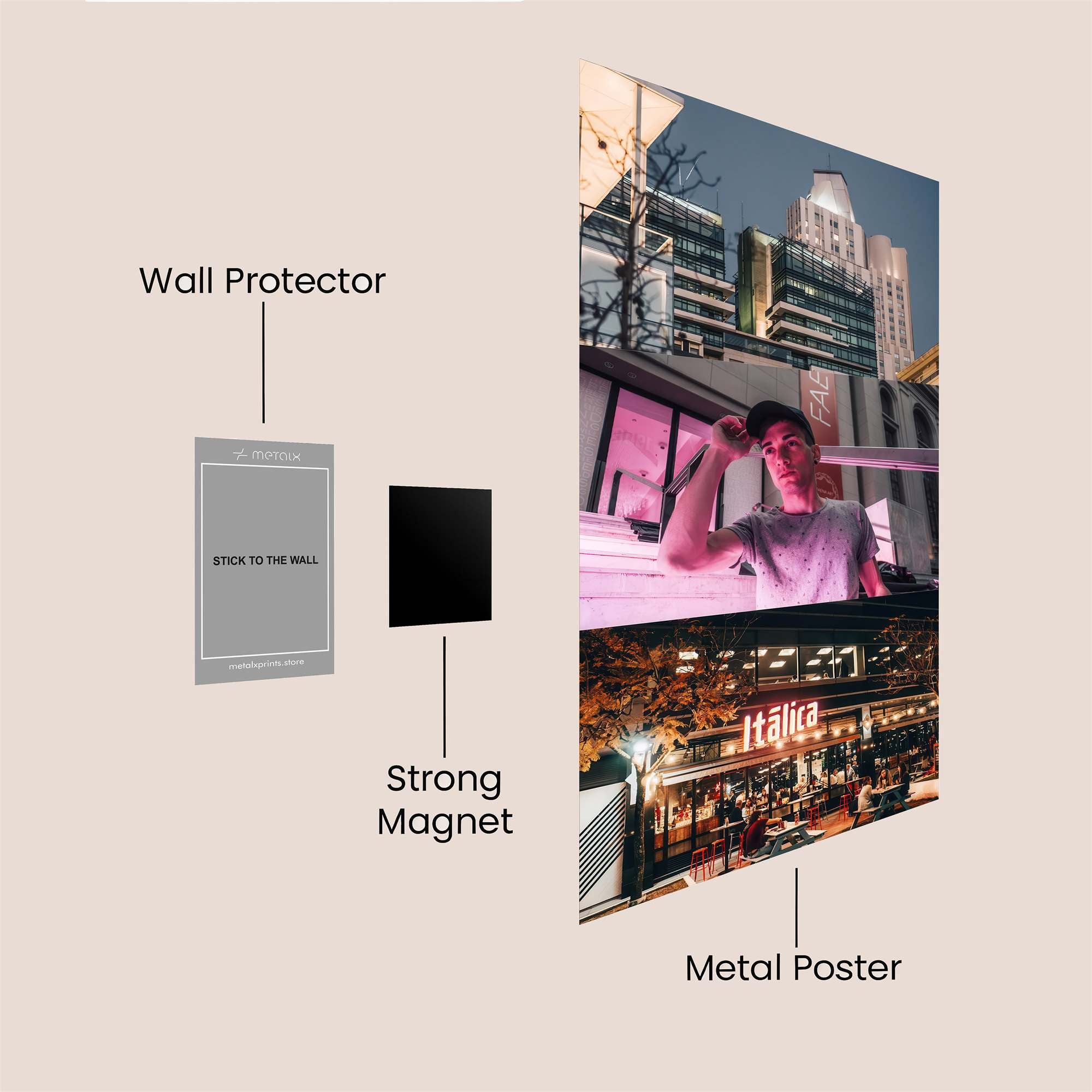 Urban Glow Safe Wall Magnetic / M
