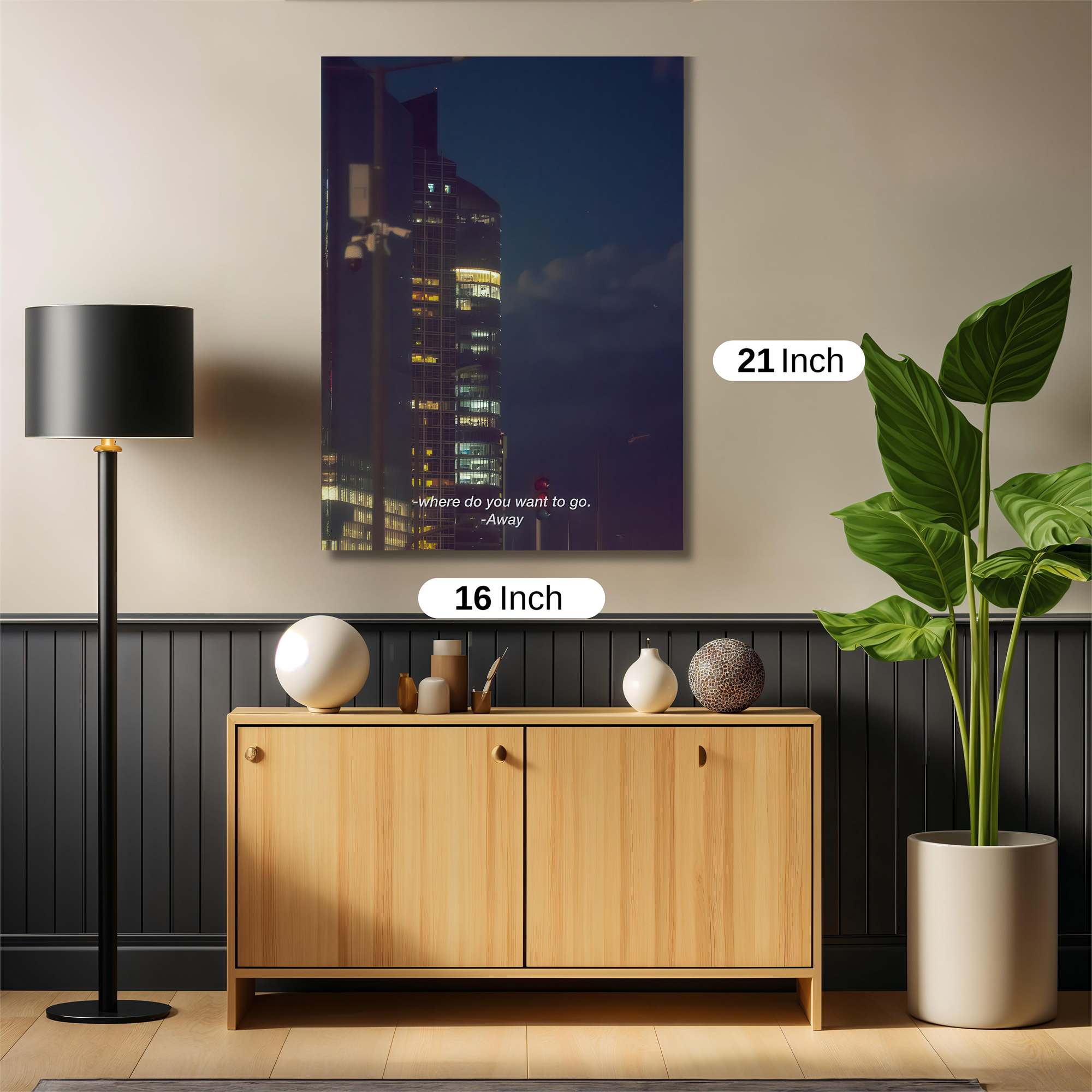 Pensive Night Safe Wall Magnetic / M