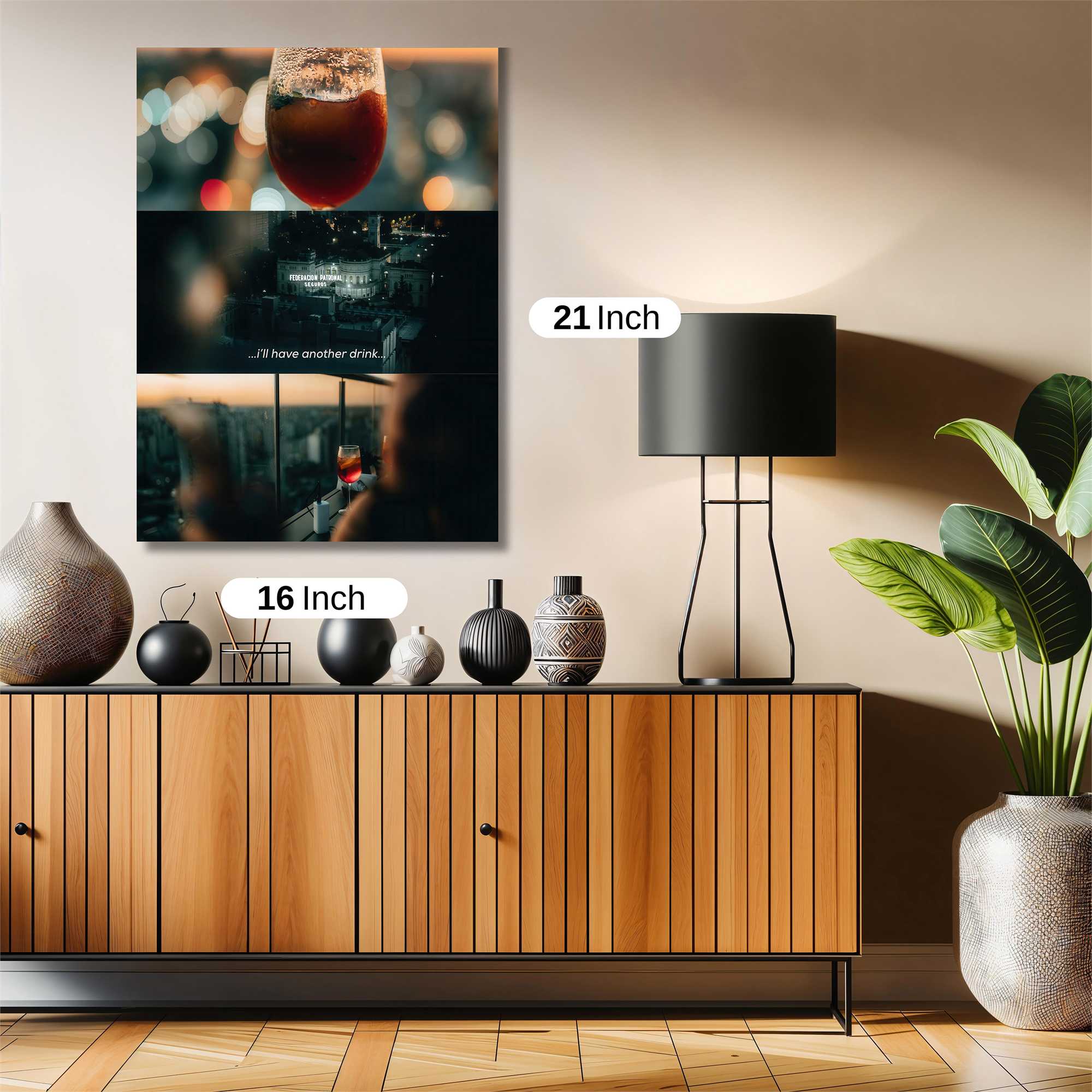 Cocktail Serenity Safe Wall Magnetic / M