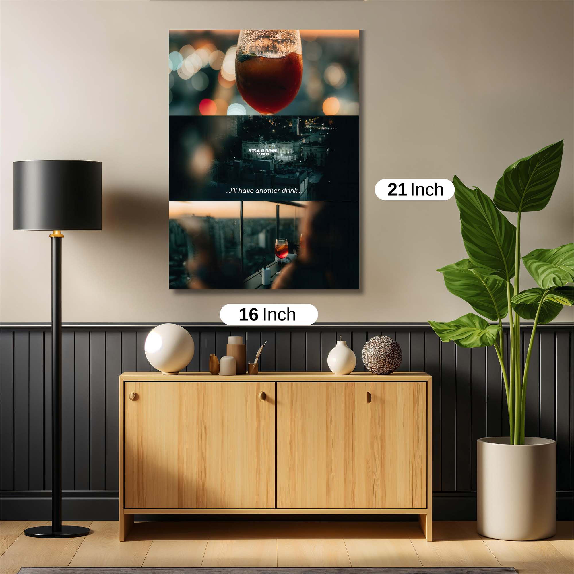 Cocktail Serenity Safe Wall Magnetic / M