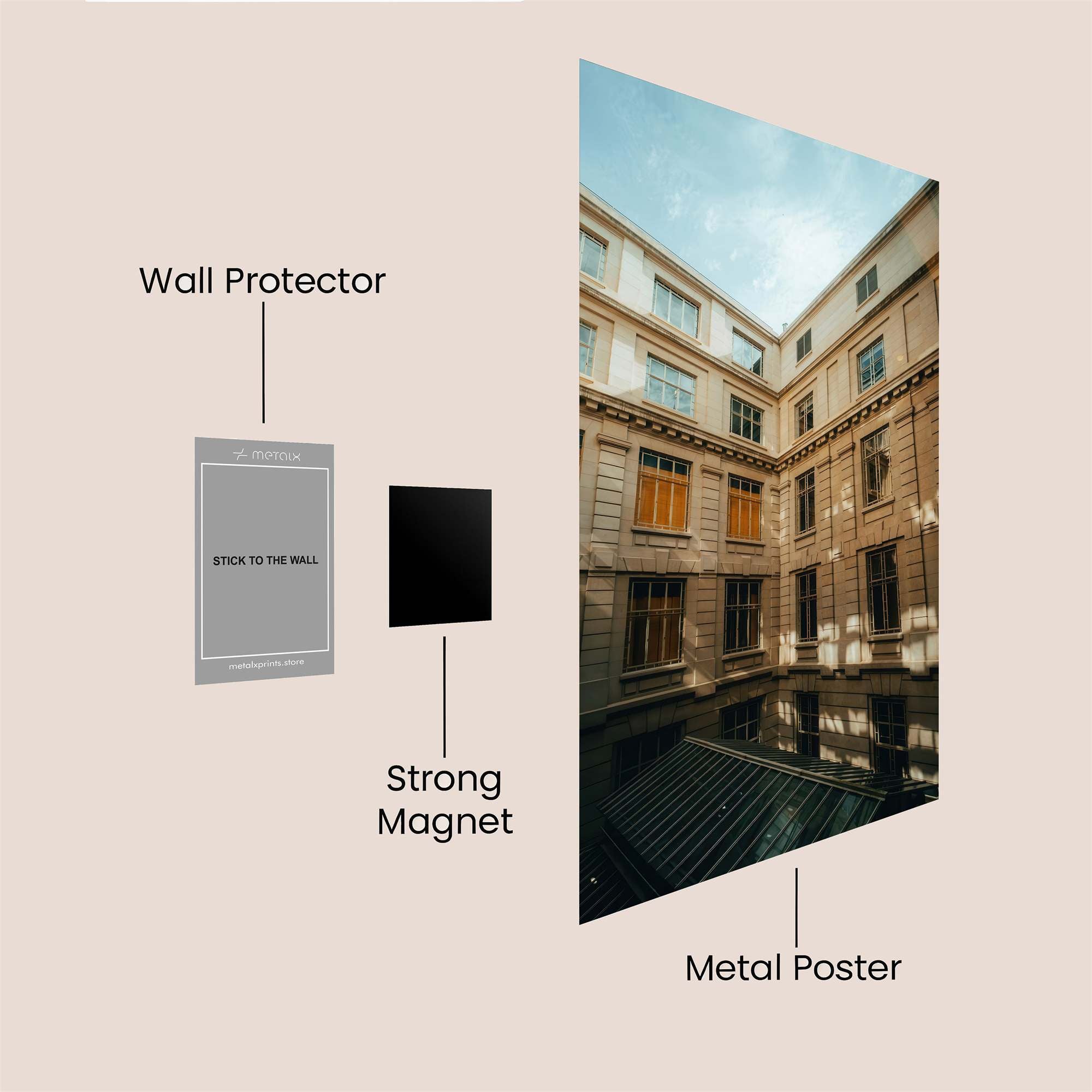 Courtyard Serenity Safe Wall Magnetic / M