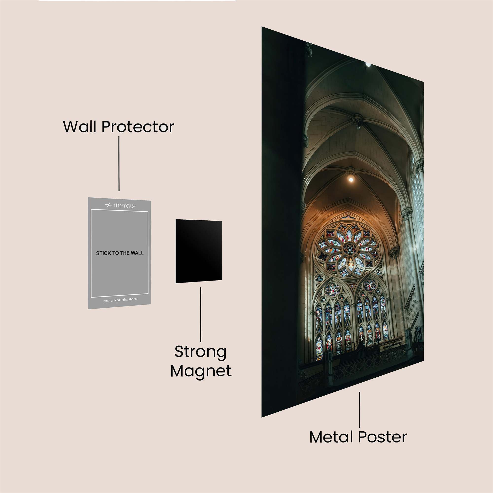Cathedral Radiance Safe Wall Magnetic / M