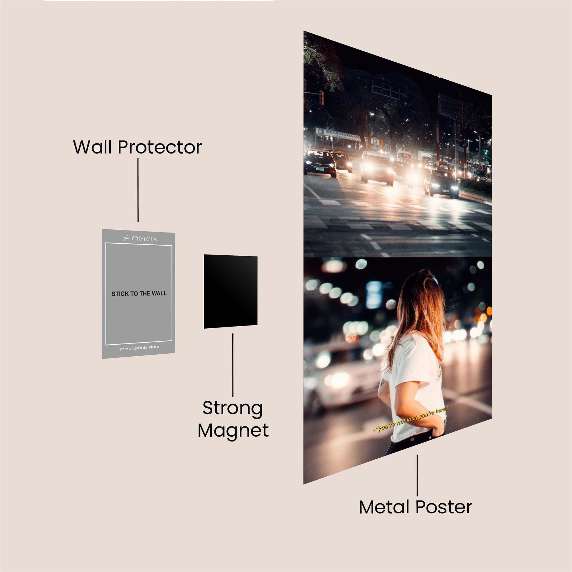 City Solitude Safe Wall Magnetic / M