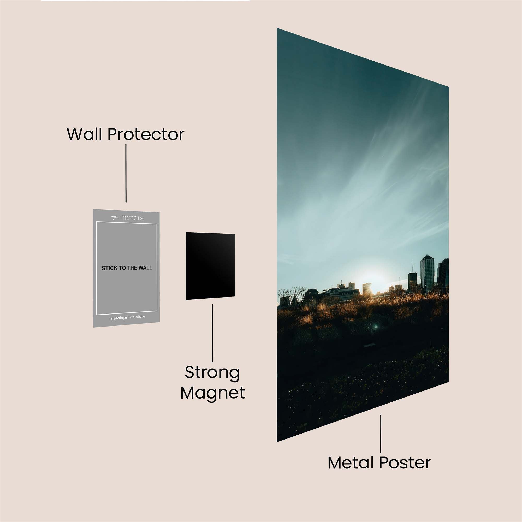 City Dawn Safe Wall Magnetic / M