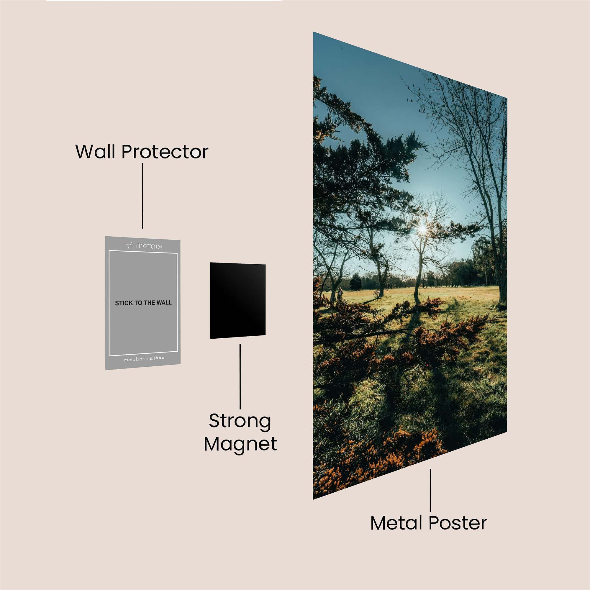 Sunset Serenity Safe Wall Magnetic / M