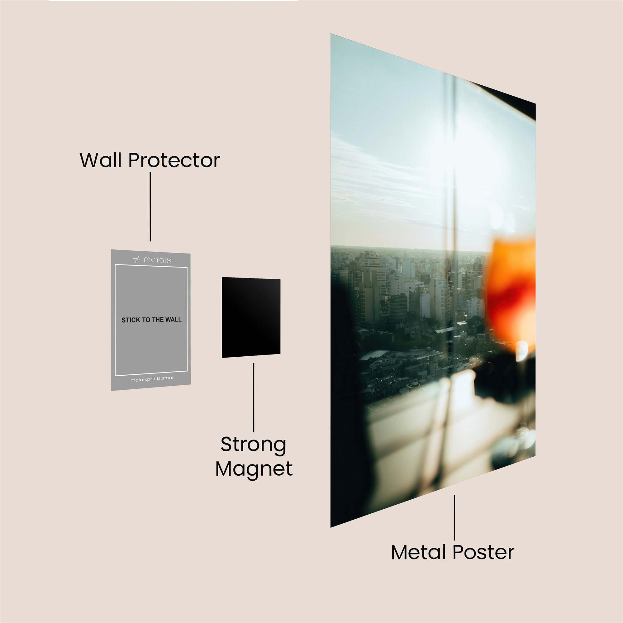 Sunset Serenity Safe Wall Magnetic / M