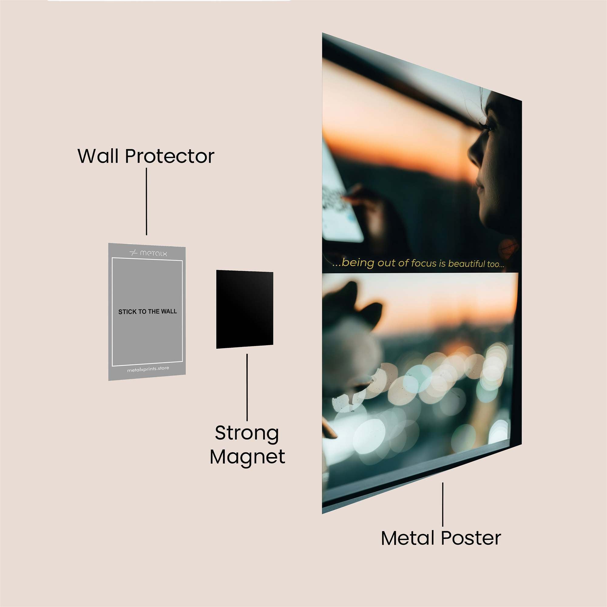 Sunset Serenity Safe Wall Magnetic / M