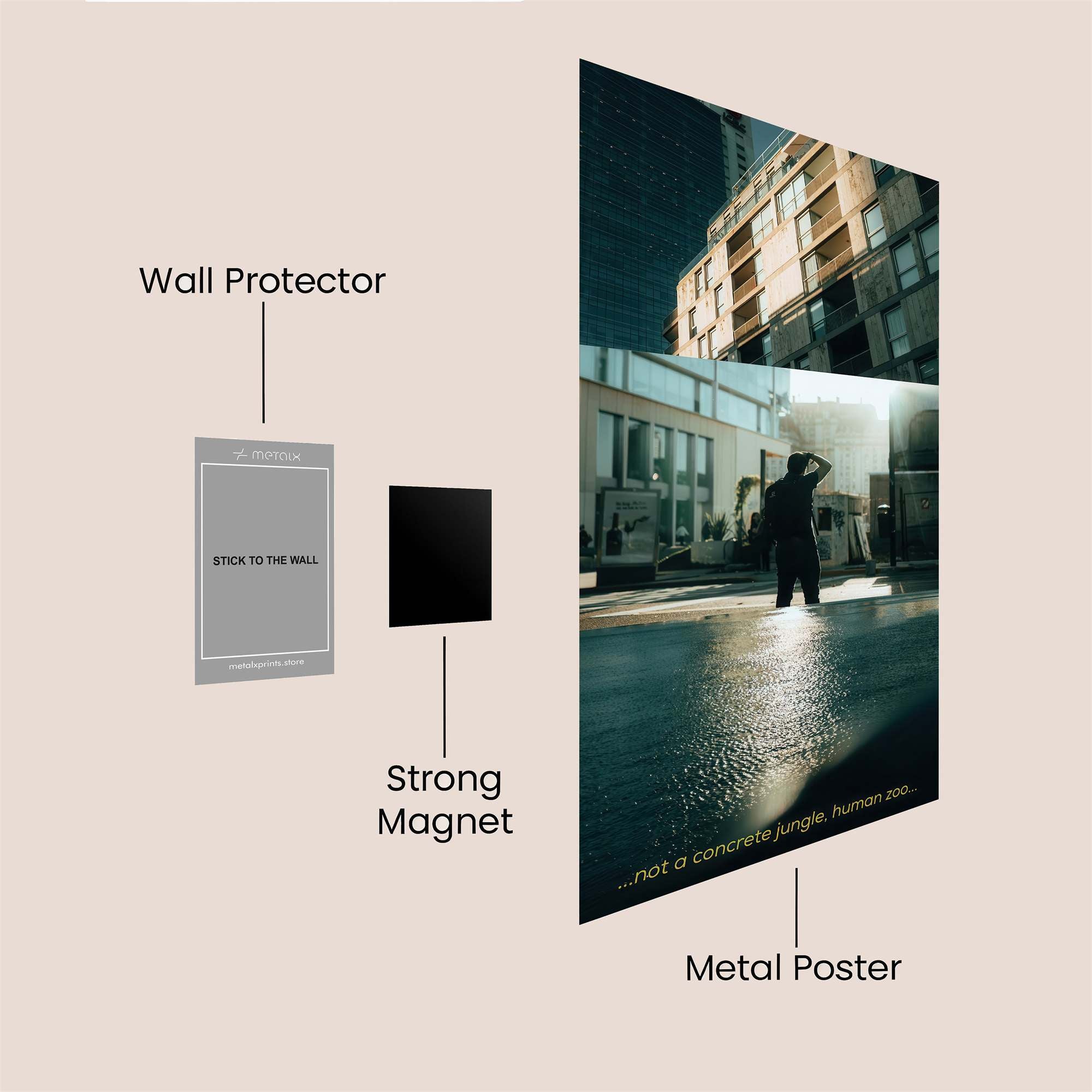 Urban Solitude Safe Wall Magnetic / M