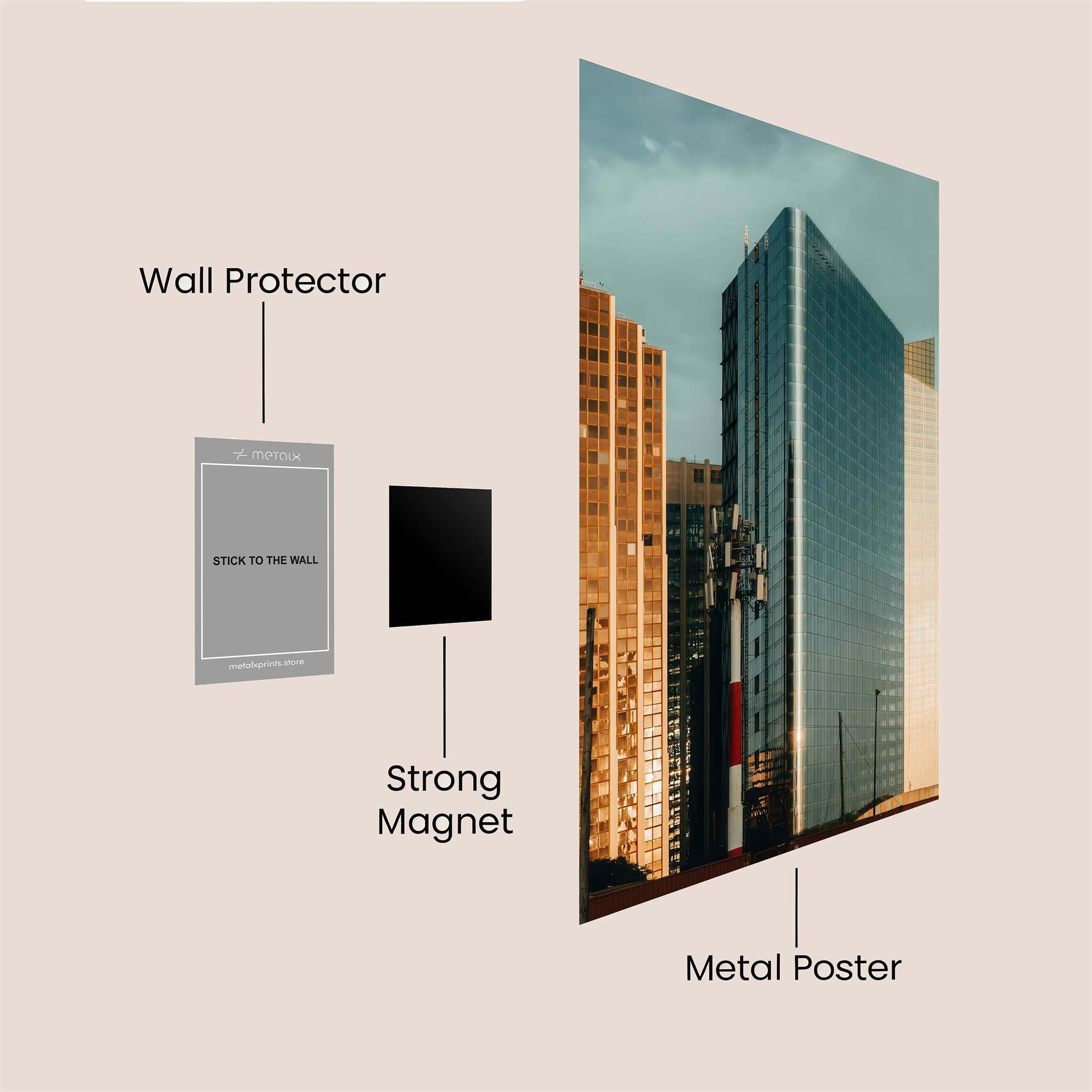 Skyline Serenity Safe Wall Magnetic / M
