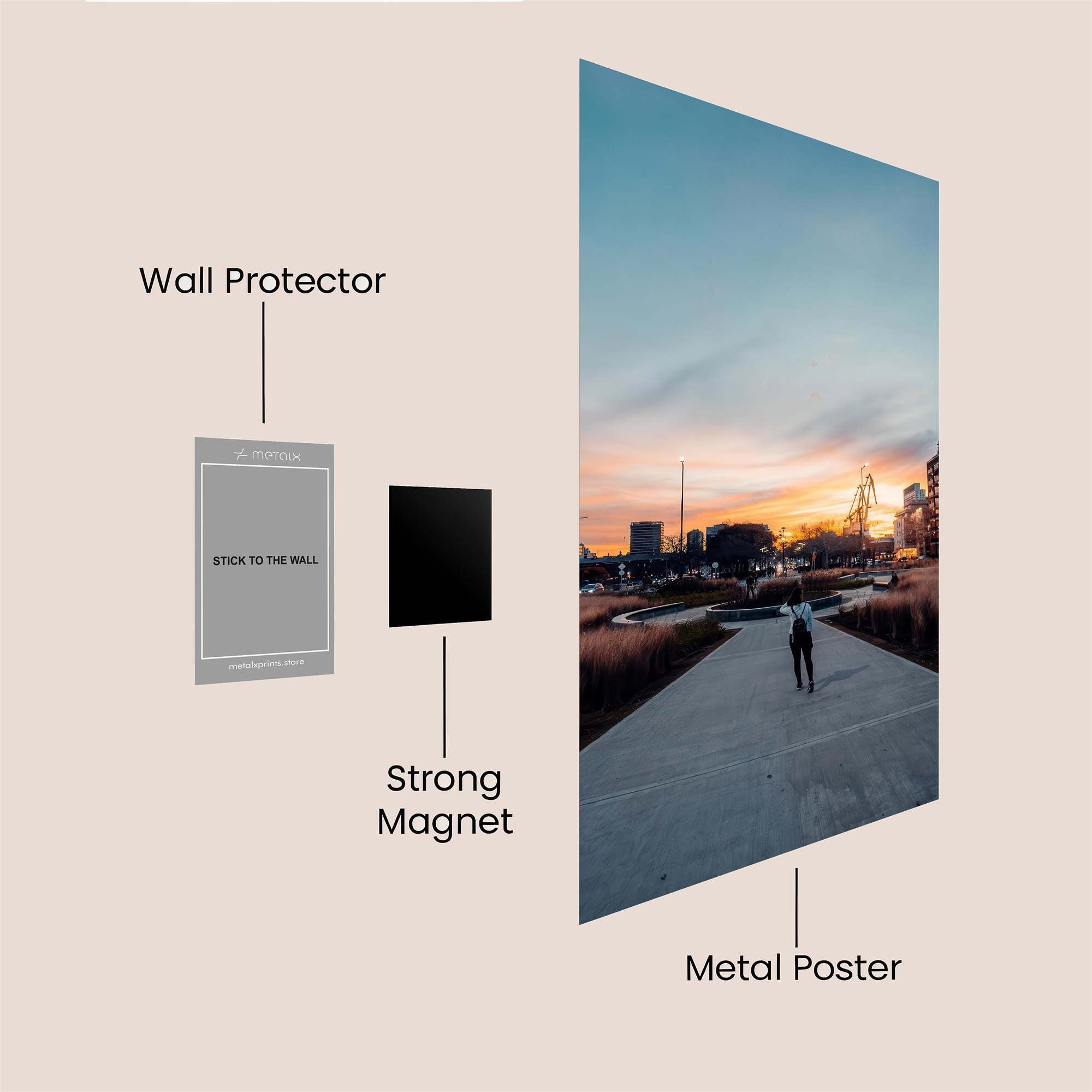 Sunset Wander Safe Wall Magnetic / M