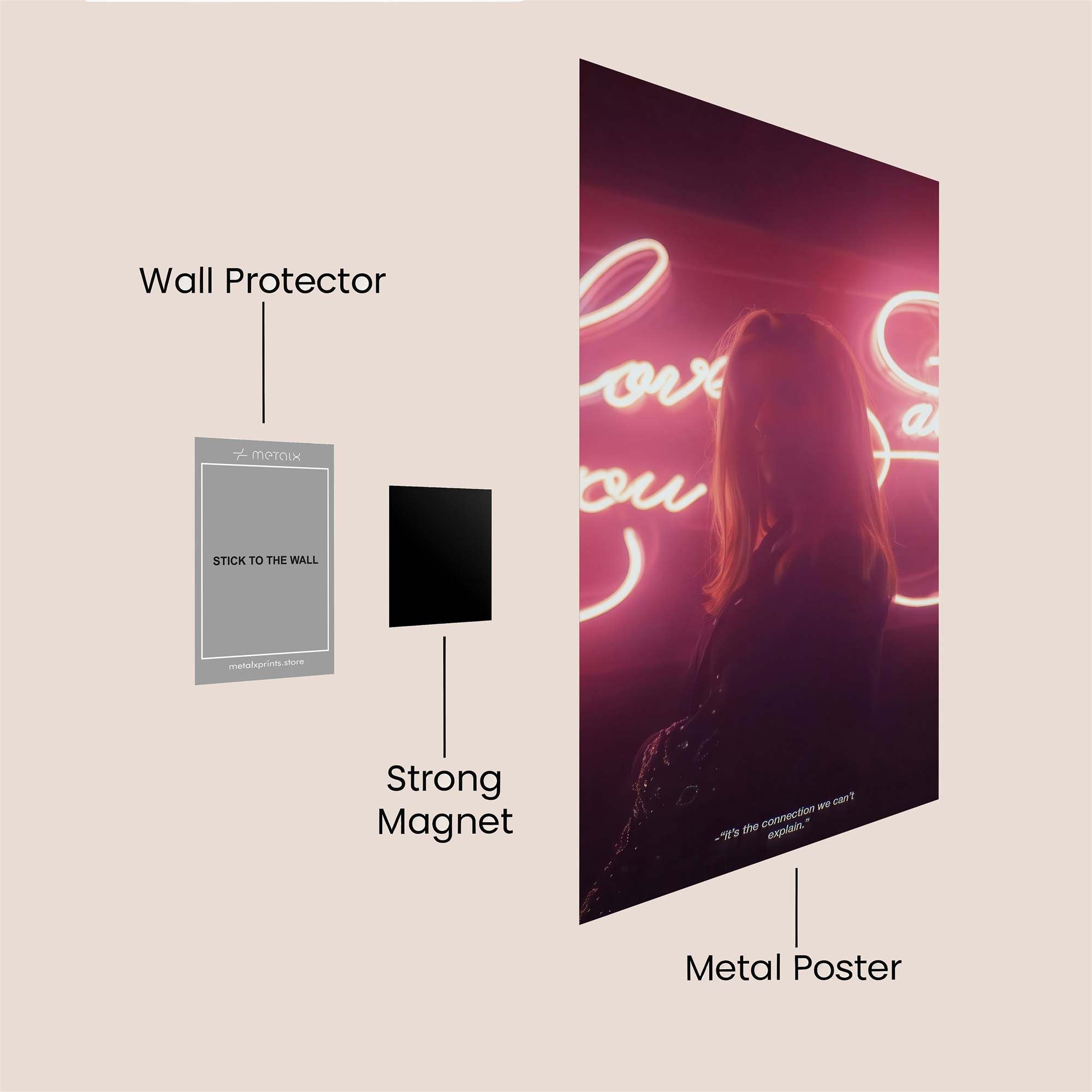 Neon Romance Safe Wall Magnetic / M