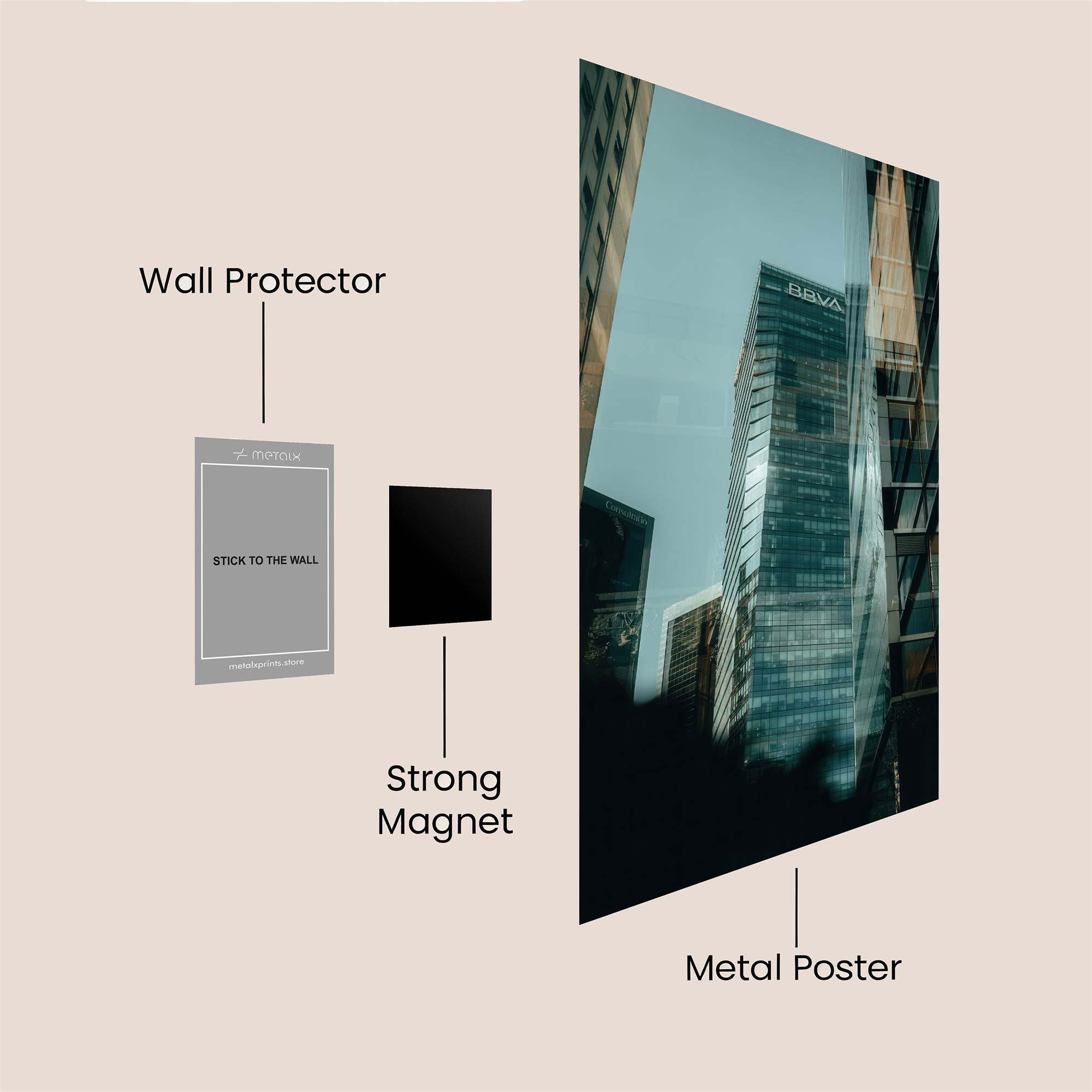 Dava Dazzle Safe Wall Magnetic / M