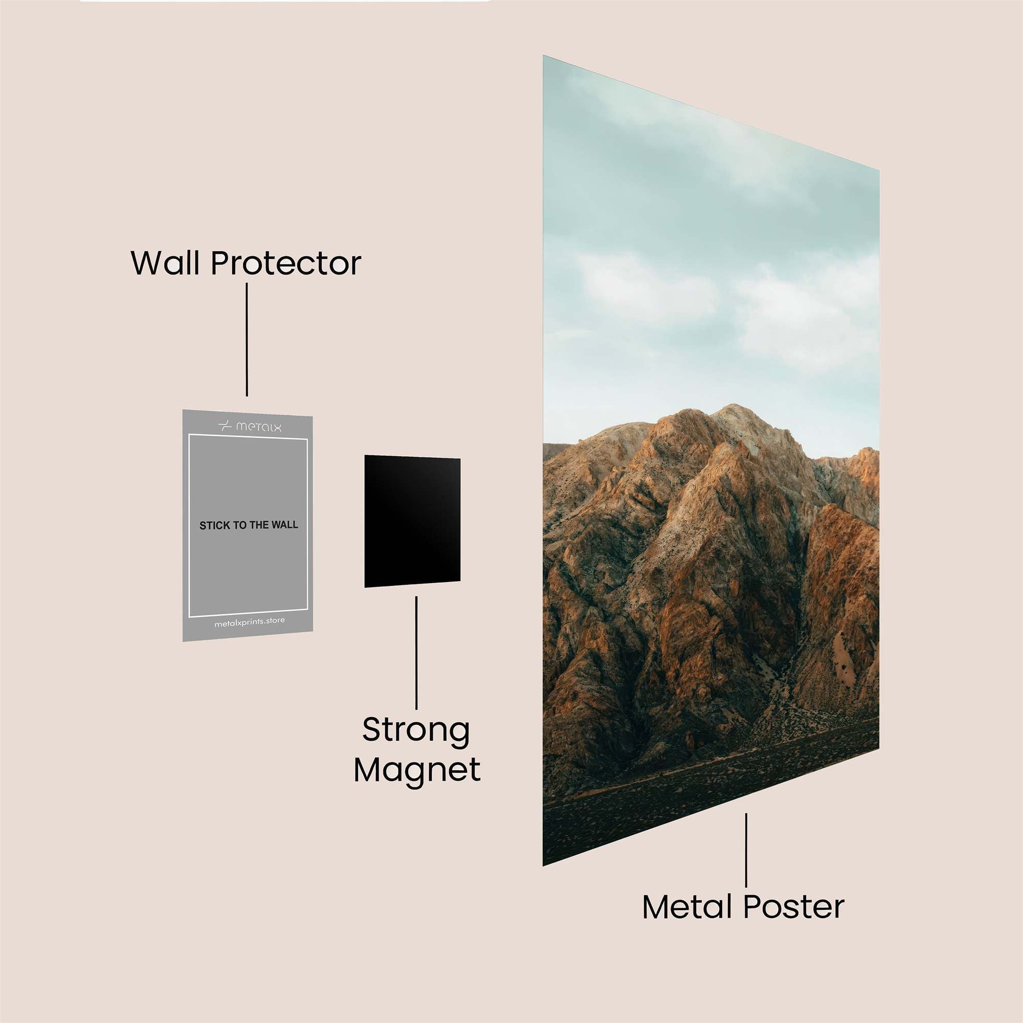 Mountain Serenity Safe Wall Magnetic / M