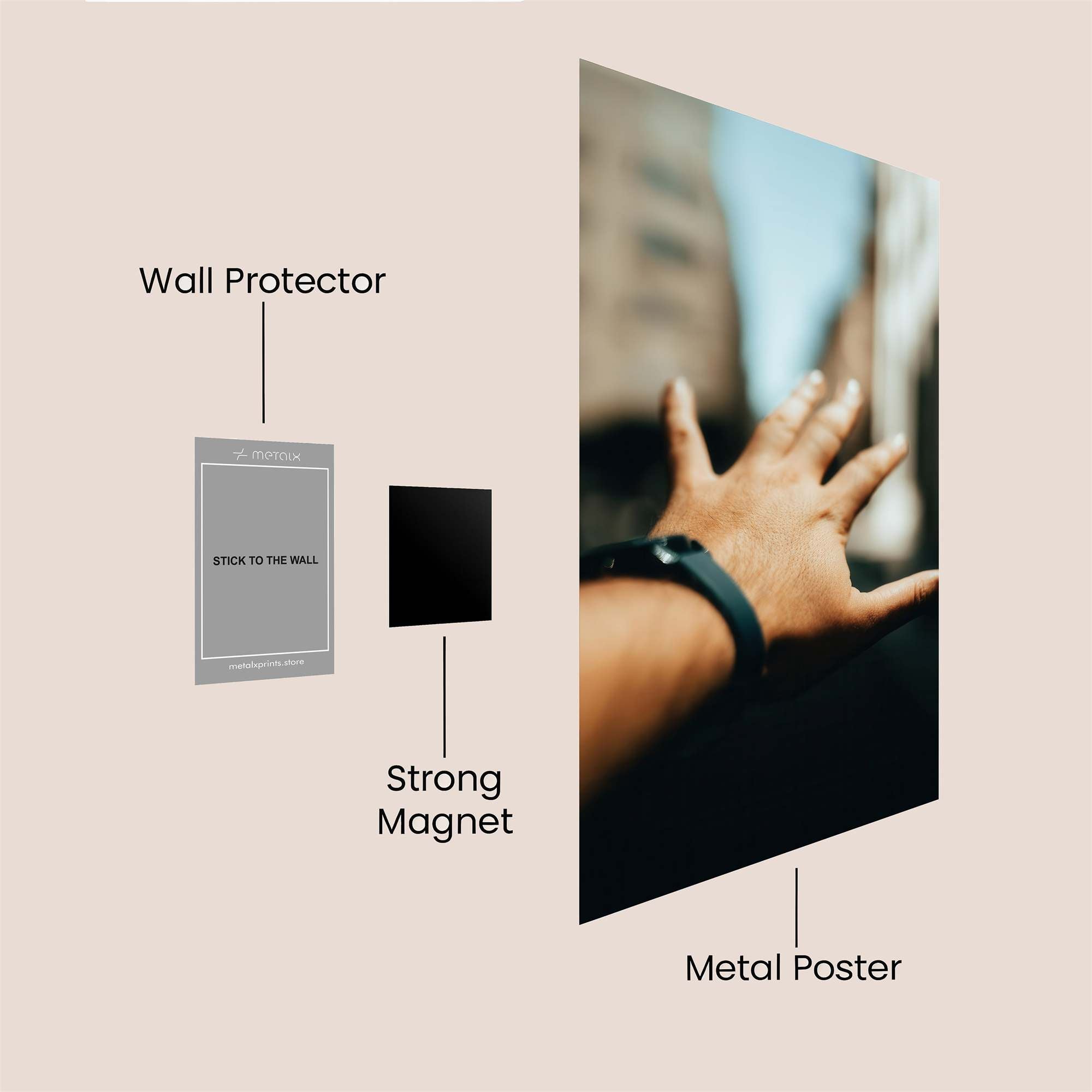 Hand Serenity Safe Wall Magnetic / M