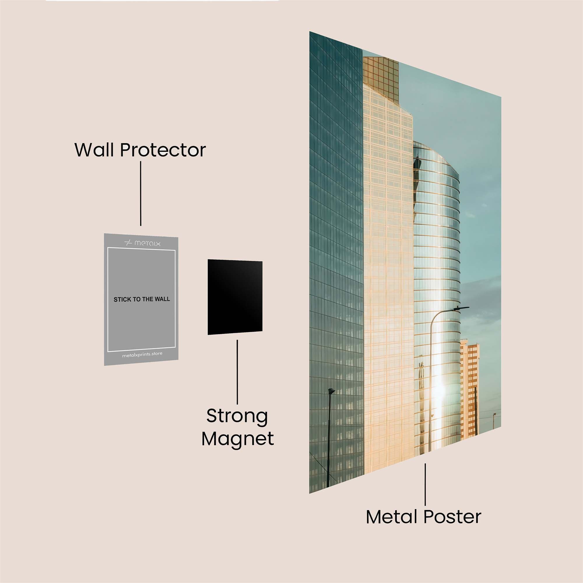 Skyline Serenity Safe Wall Magnetic / M