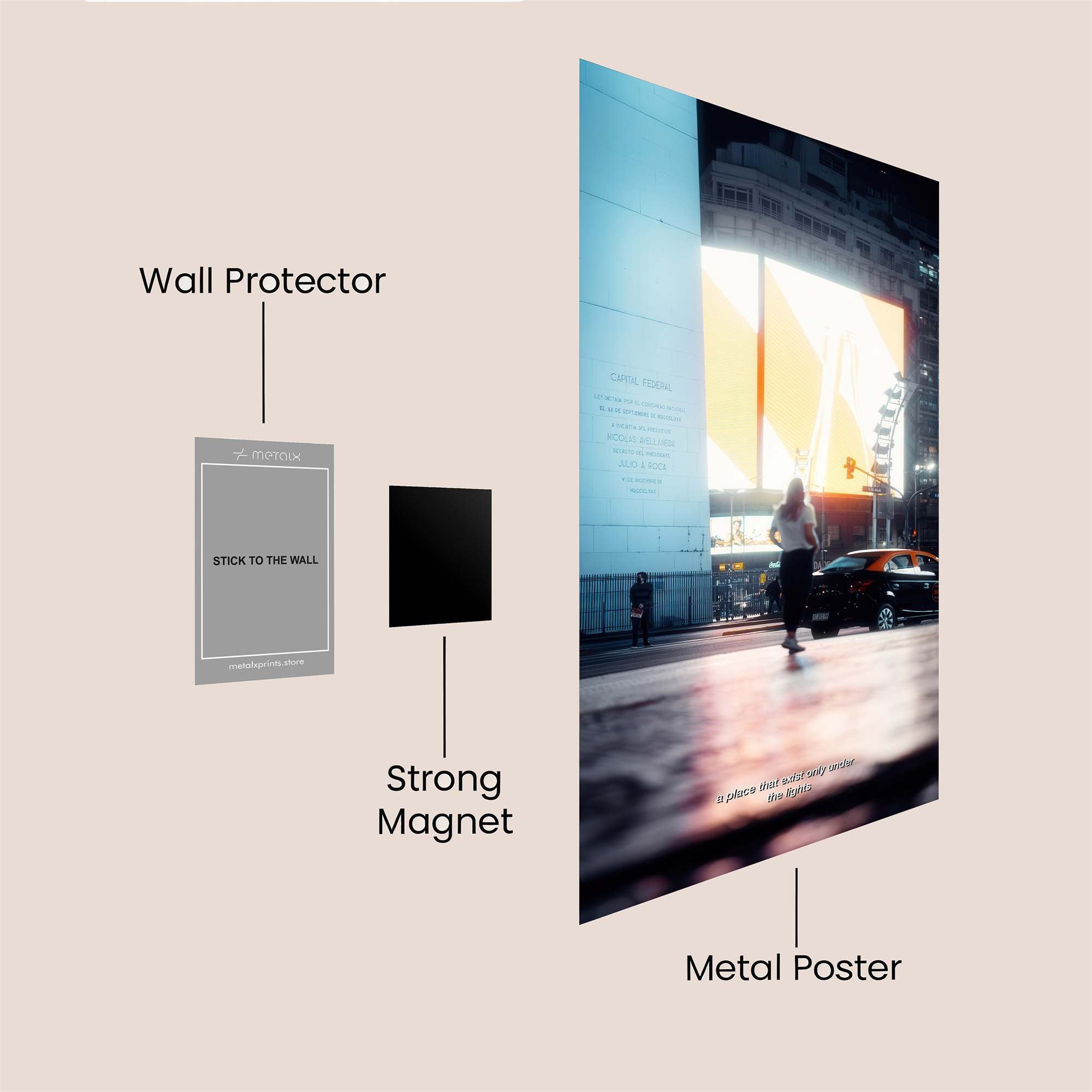 City Glow Safe Wall Magnetic / M