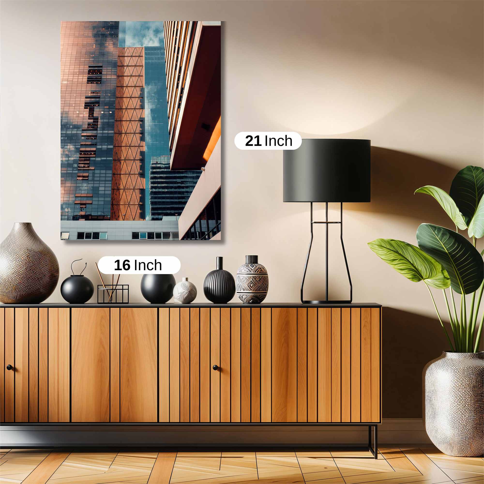 Skyscraper Serenity Safe Wall Magnetic / M