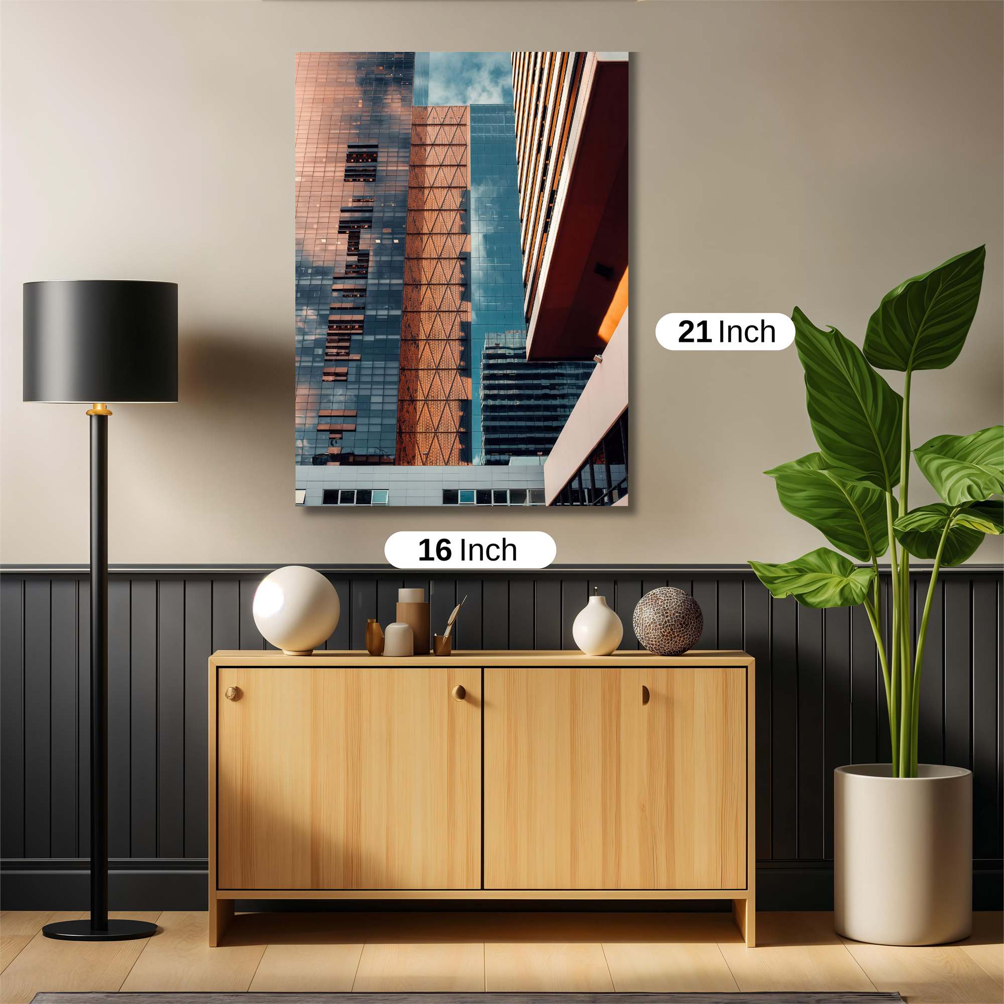 Skyscraper Serenity Safe Wall Magnetic / M