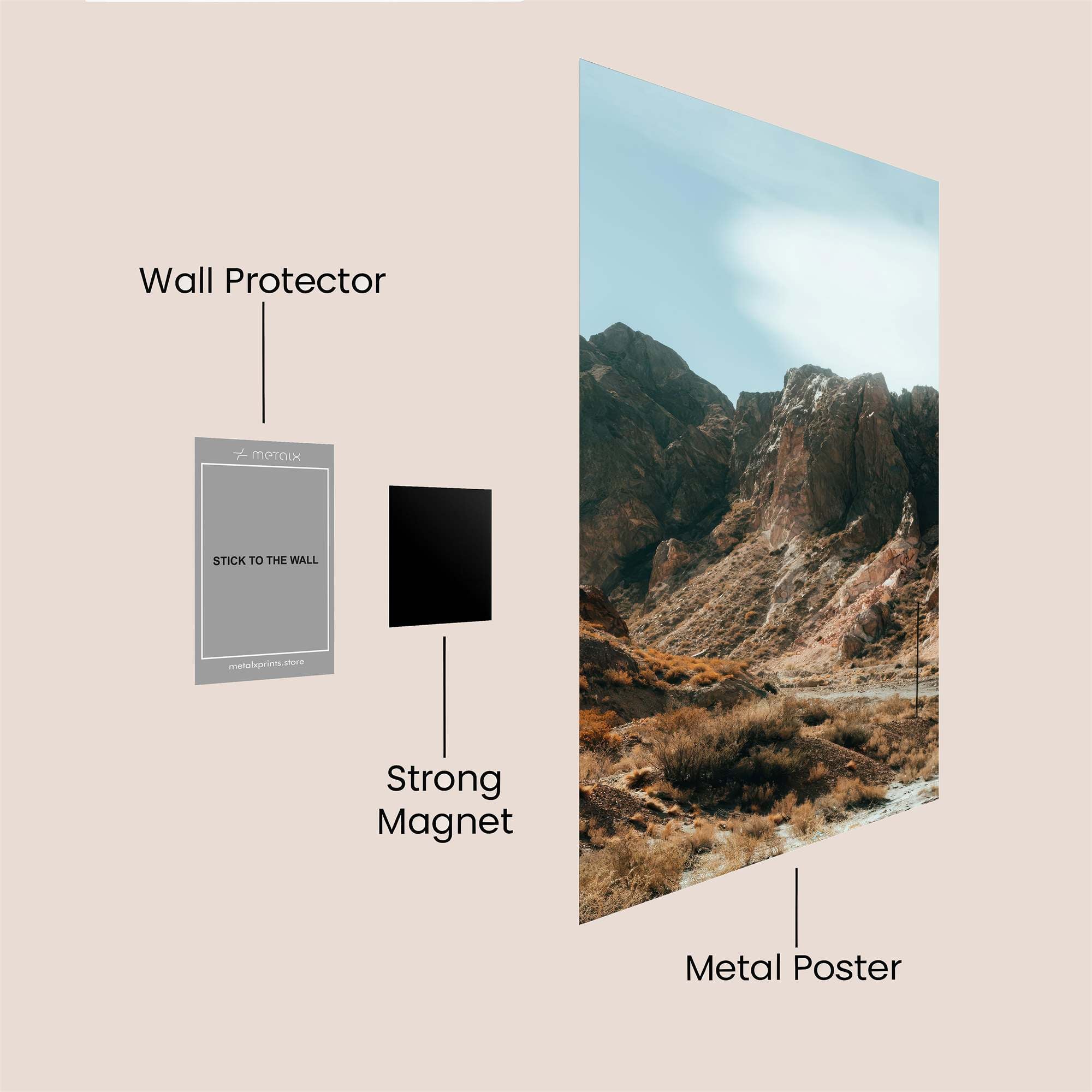 Desert Serenity Safe Wall Magnetic / M