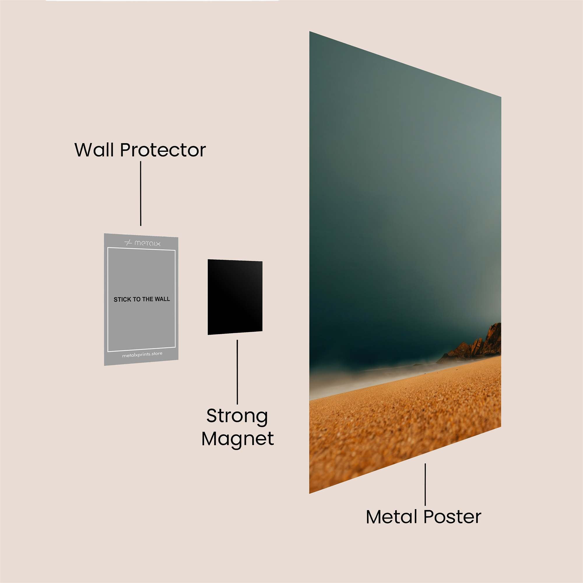 Desert Gloom Safe Wall Magnetic / M