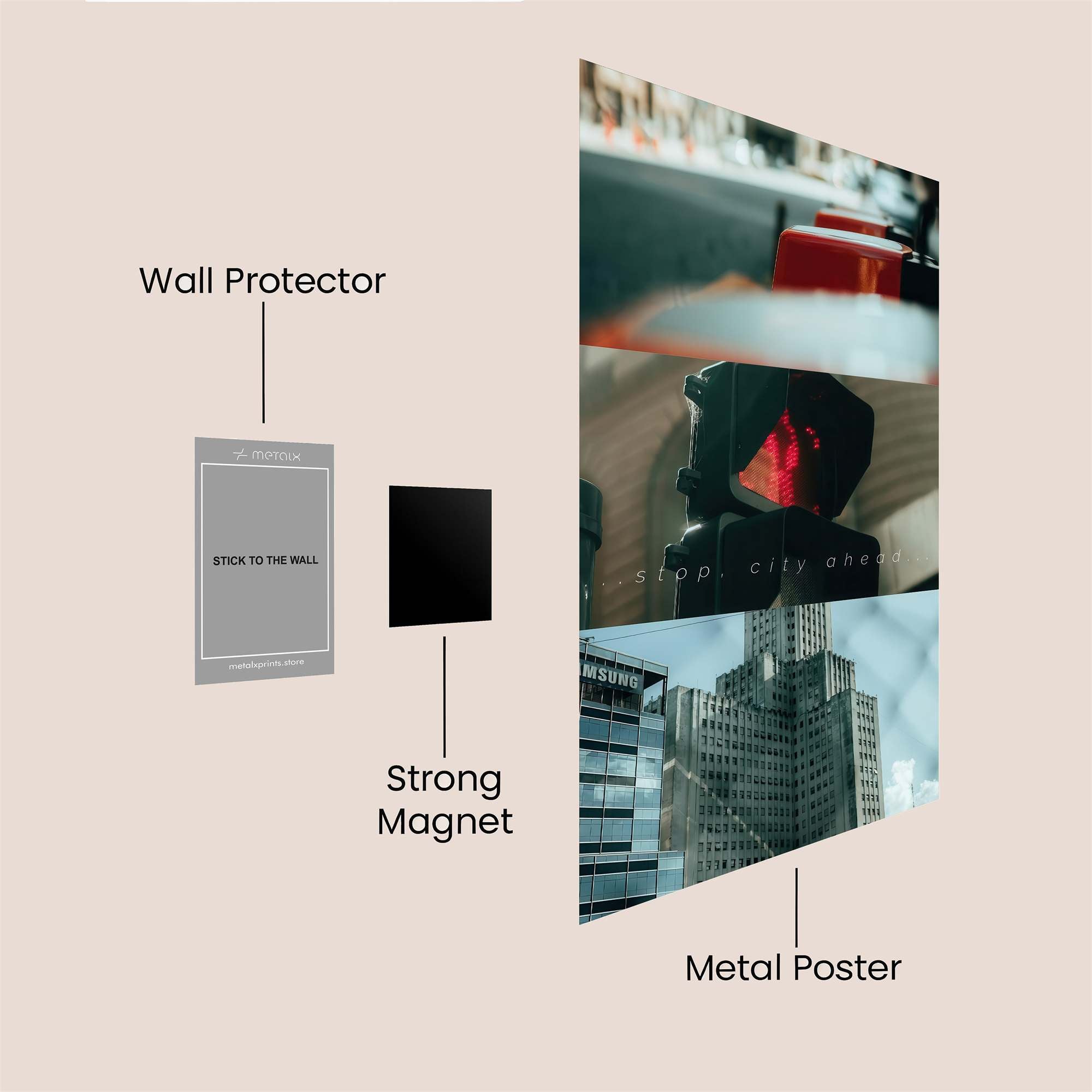 City Pause Safe Wall Magnetic / M