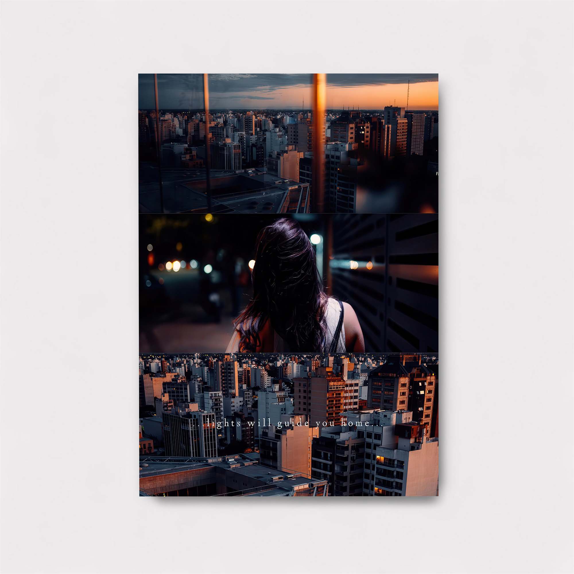 Cityscape Serenity Safe Wall Magnetic / M