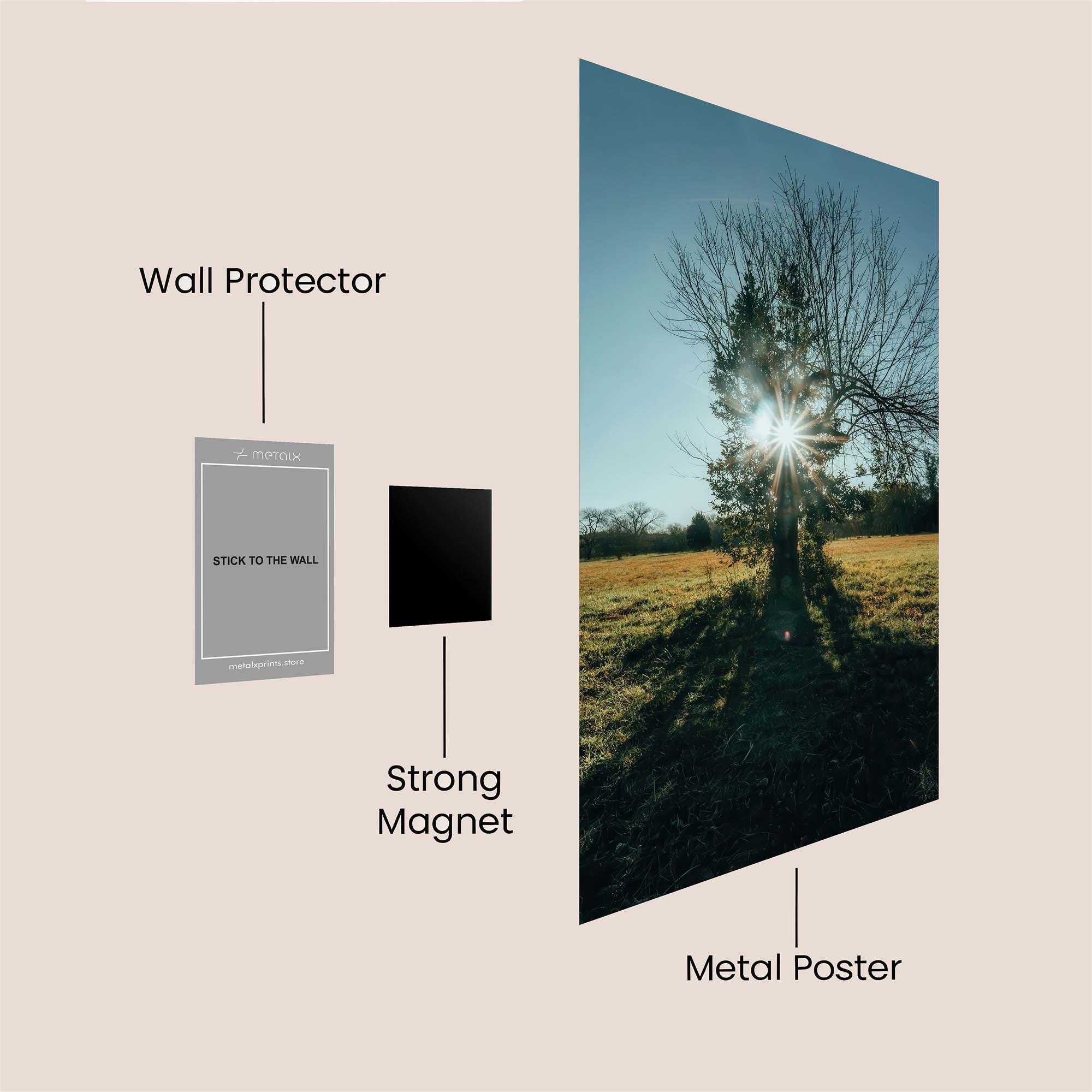 Sunlit Solitude Safe Wall Magnetic / M