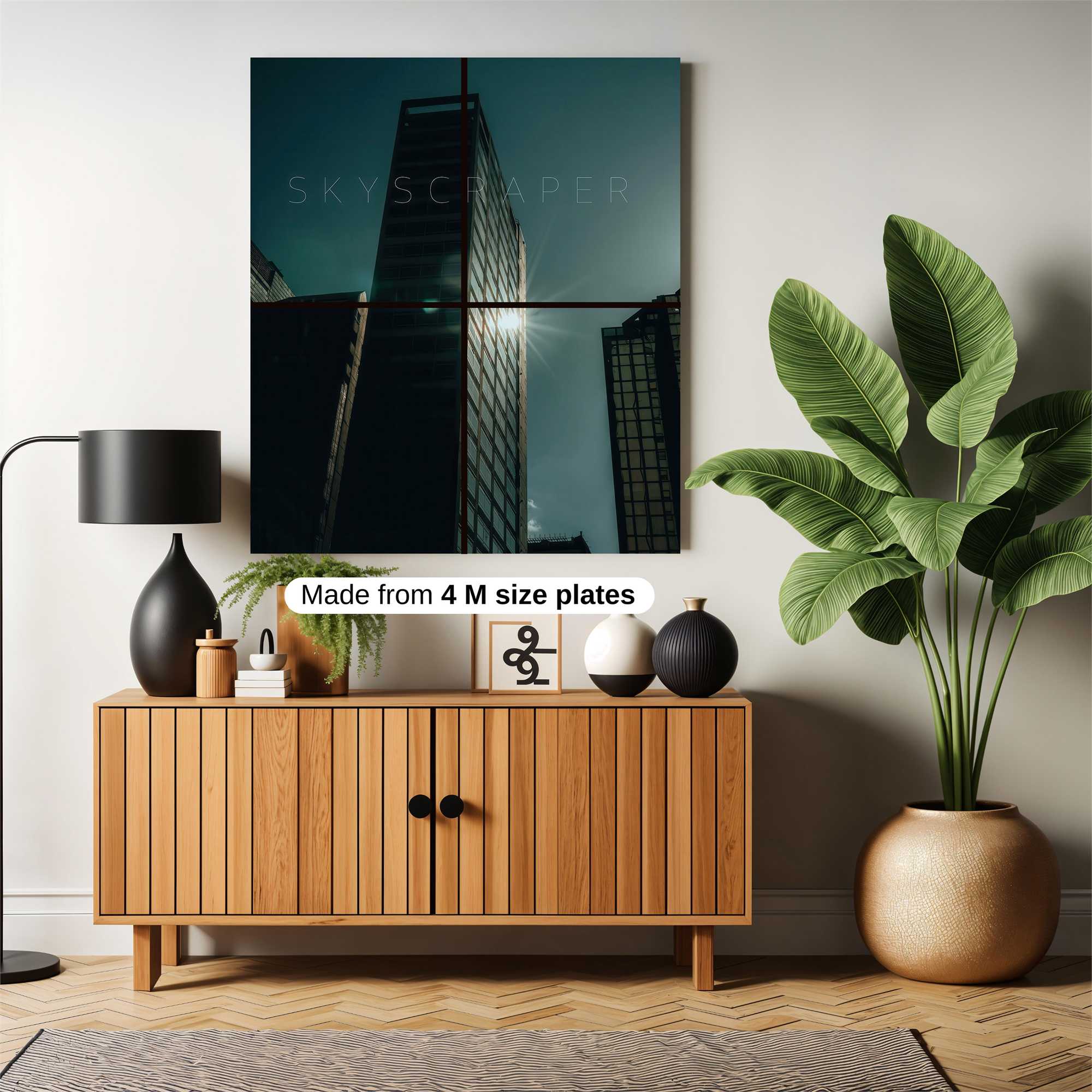 Skyscraper Silhouette Safe Wall Magnetic / M