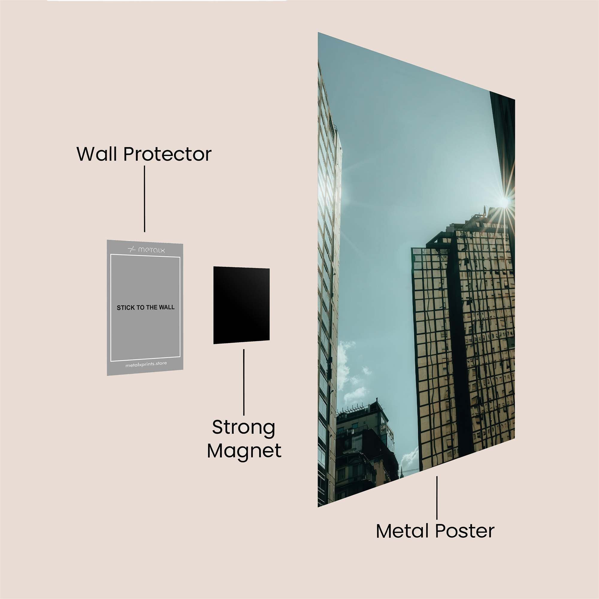 Skyscraper Radiance Safe Wall Magnetic / M