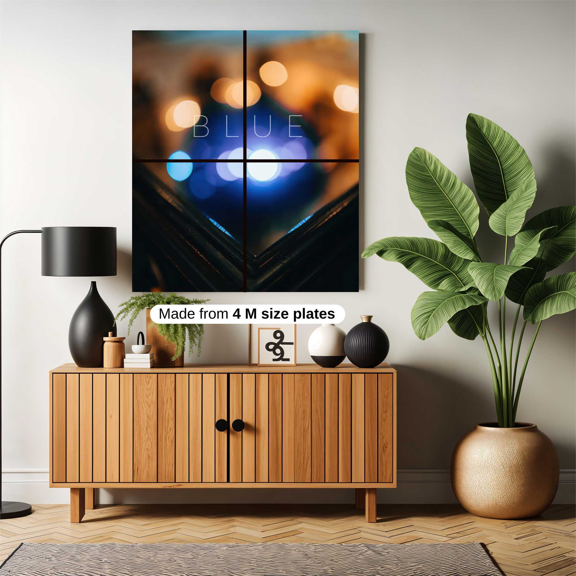Blue Serenity Safe Wall Magnetic / M