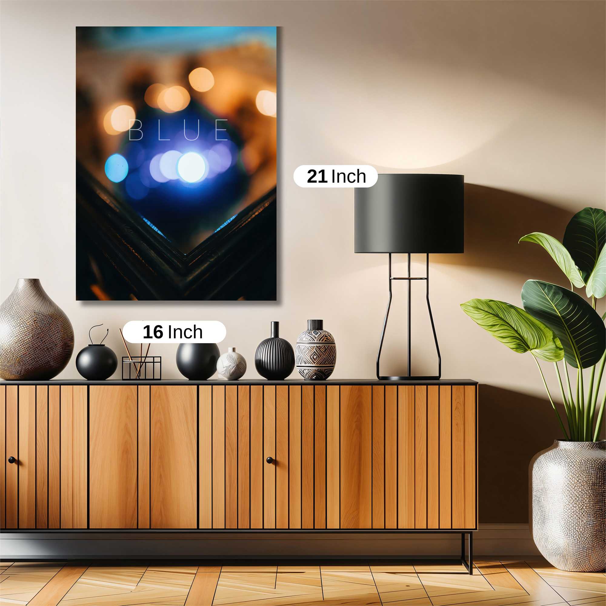 Blue Serenity Safe Wall Magnetic / M