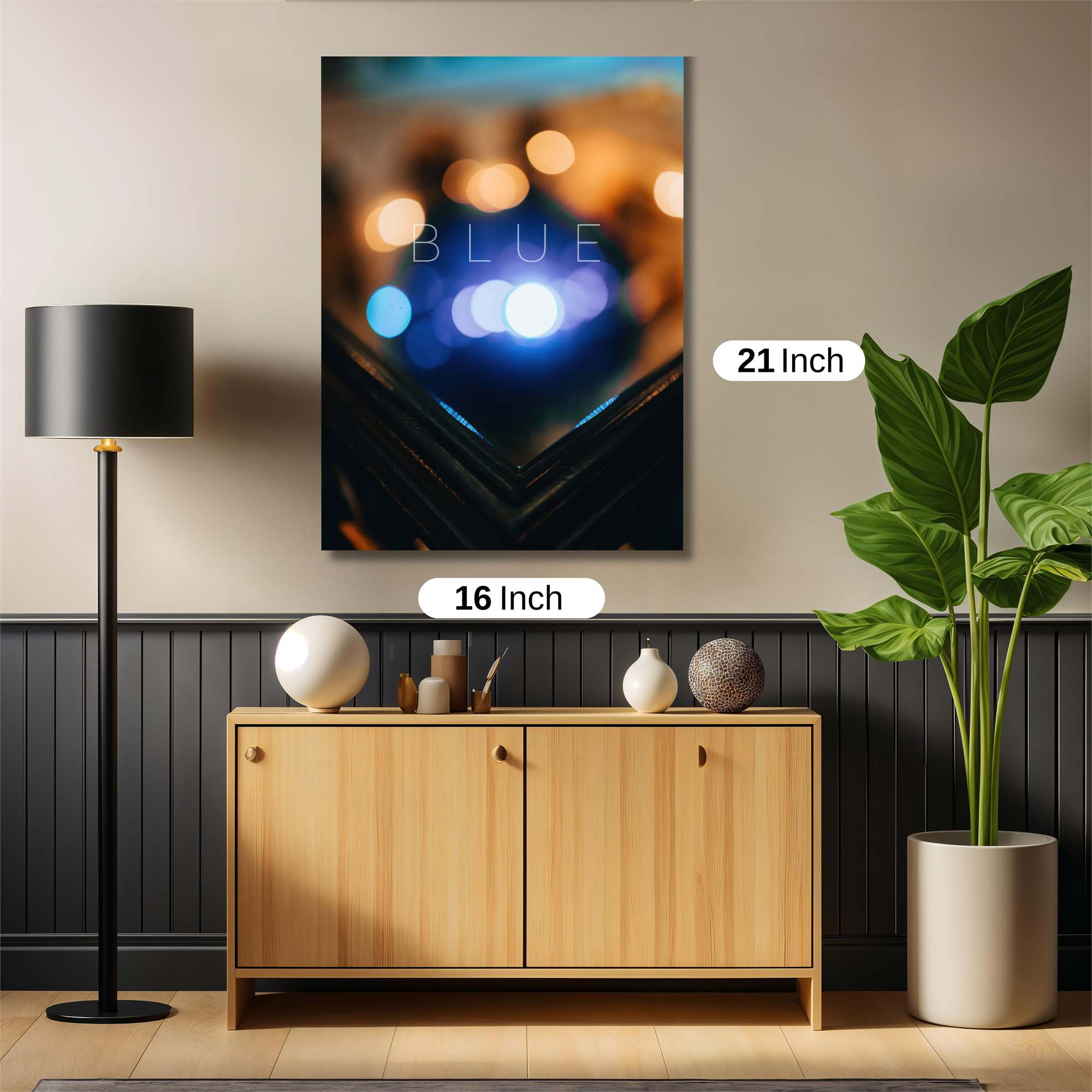 Blue Serenity Safe Wall Magnetic / M