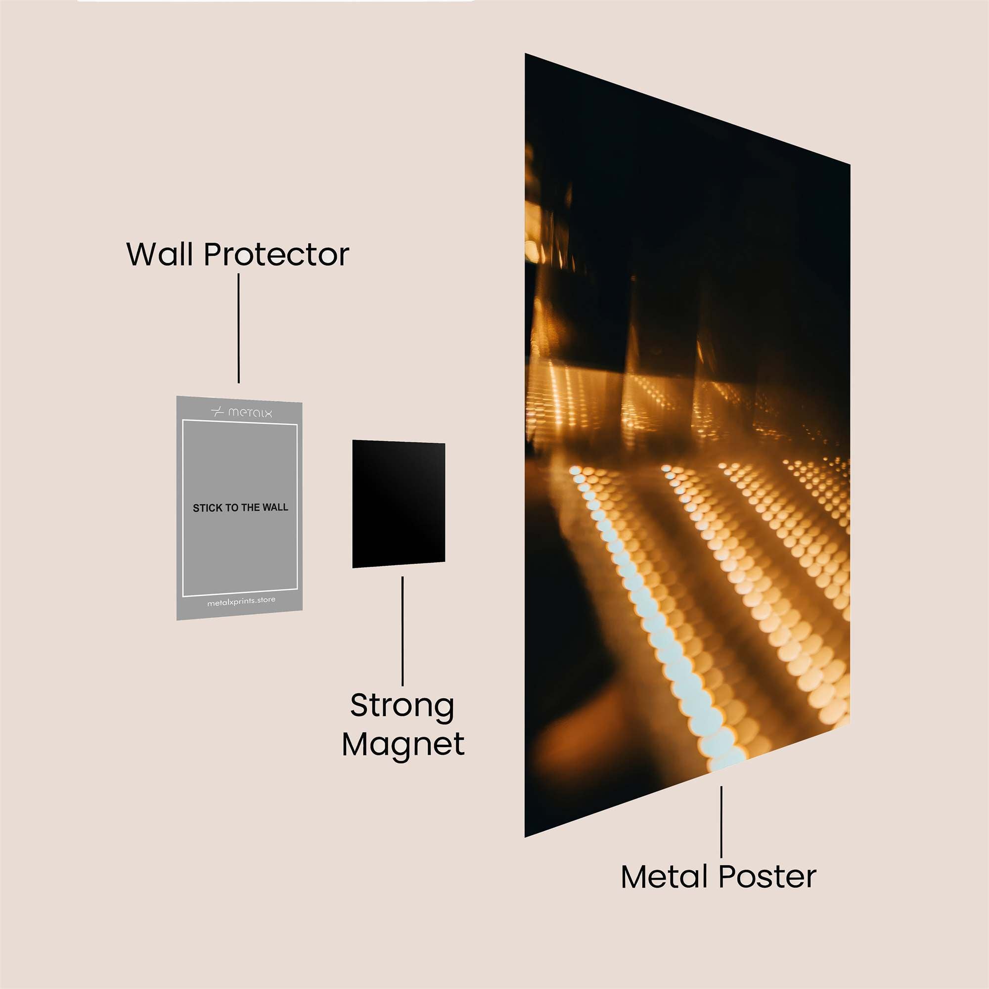 Stairway Glow Safe Wall Magnetic / M
