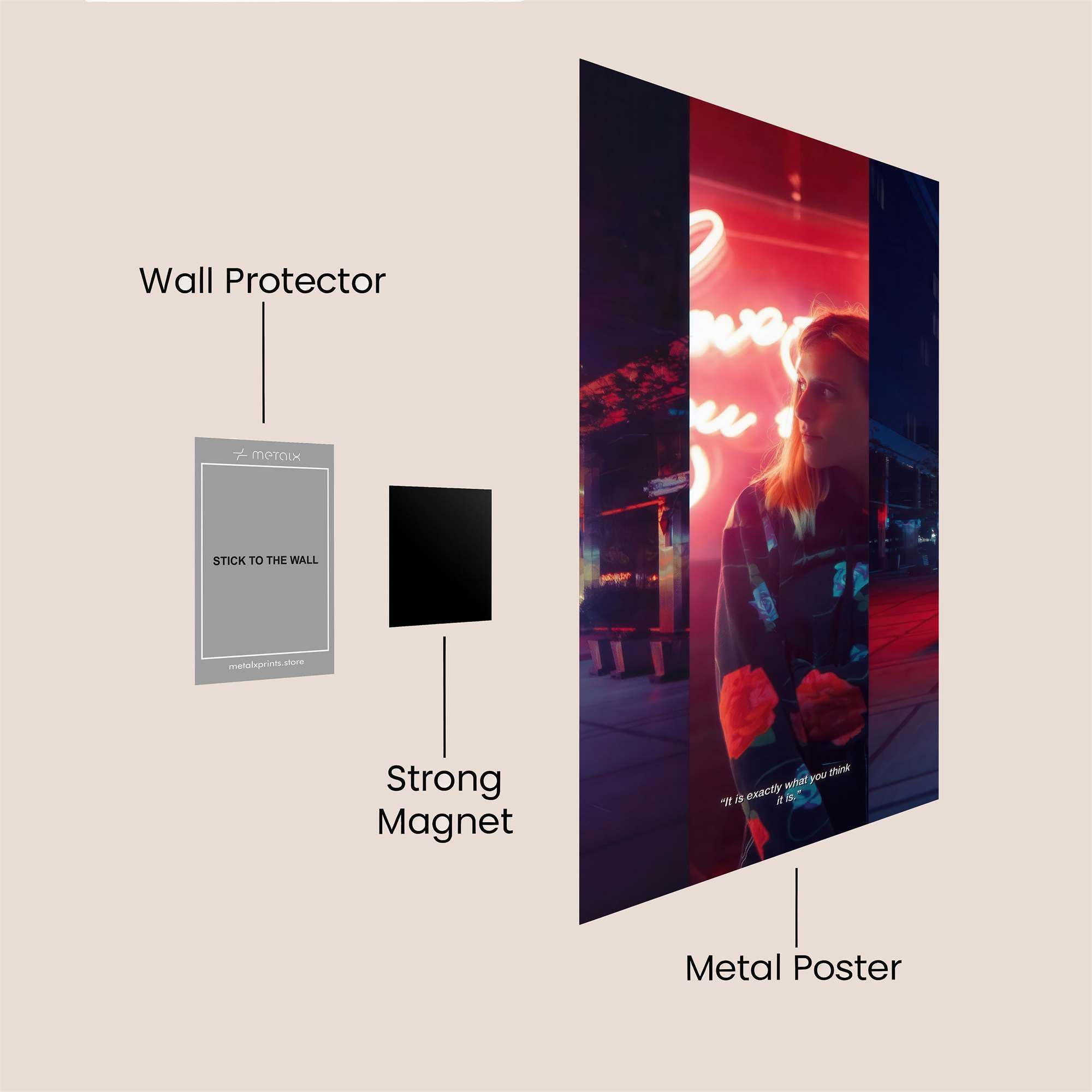 Neon Dream Safe Wall Magnetic / M