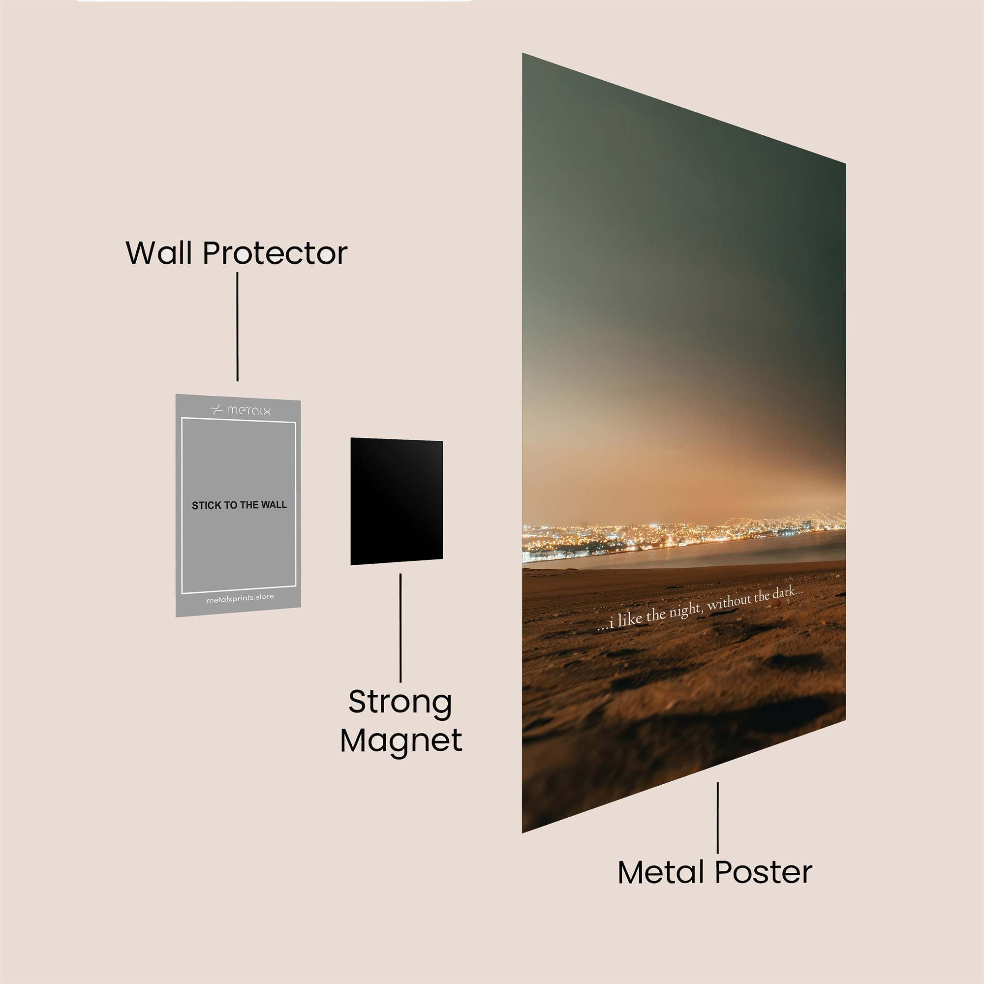 City Glow Safe Wall Magnetic / M