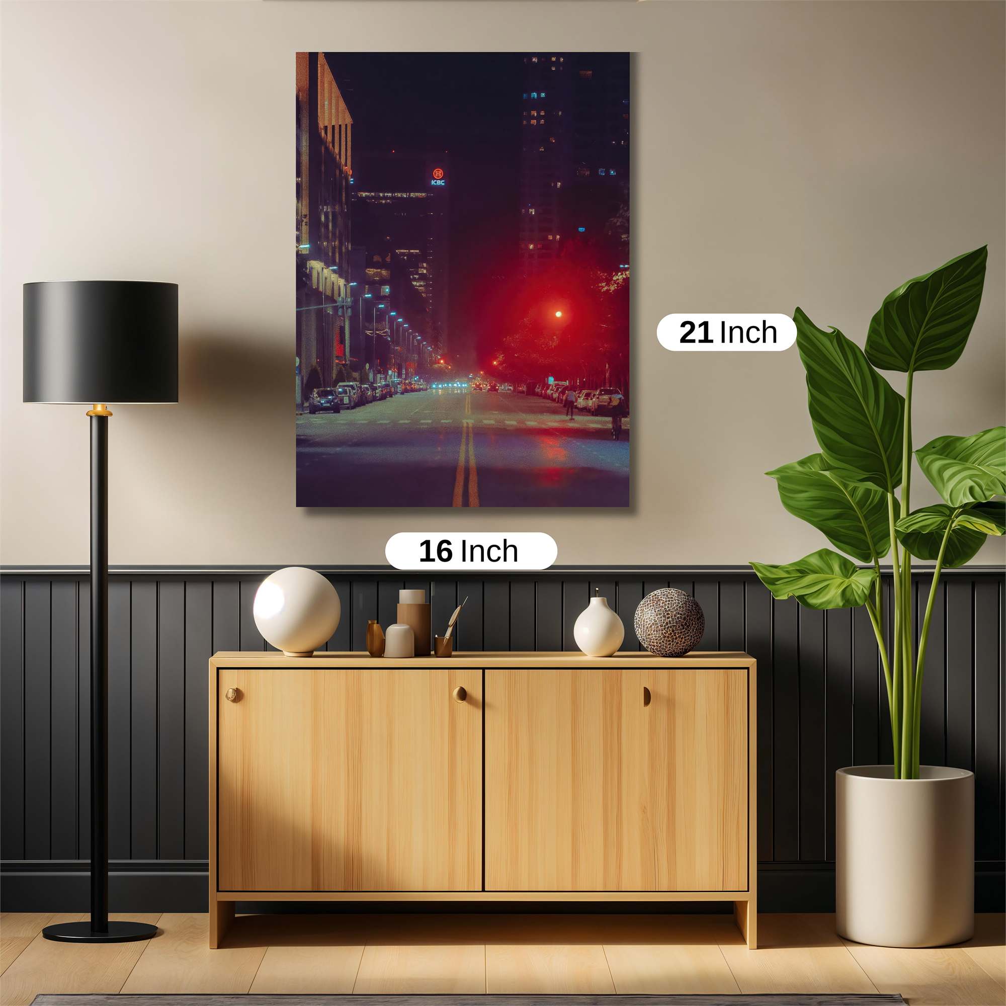 Cityscape Glow Safe Wall Magnetic / M