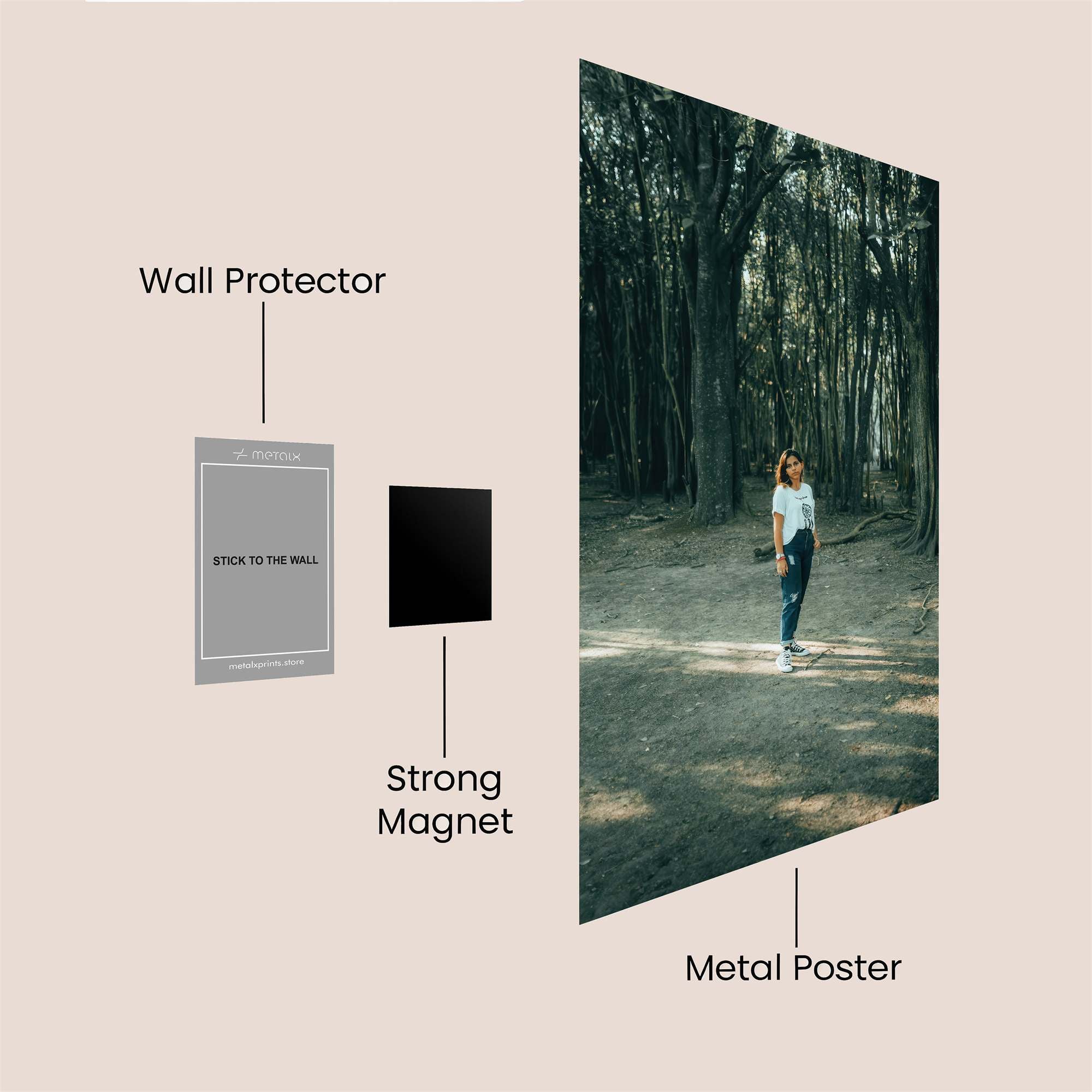 Forest Serenity Safe Wall Magnetic / M