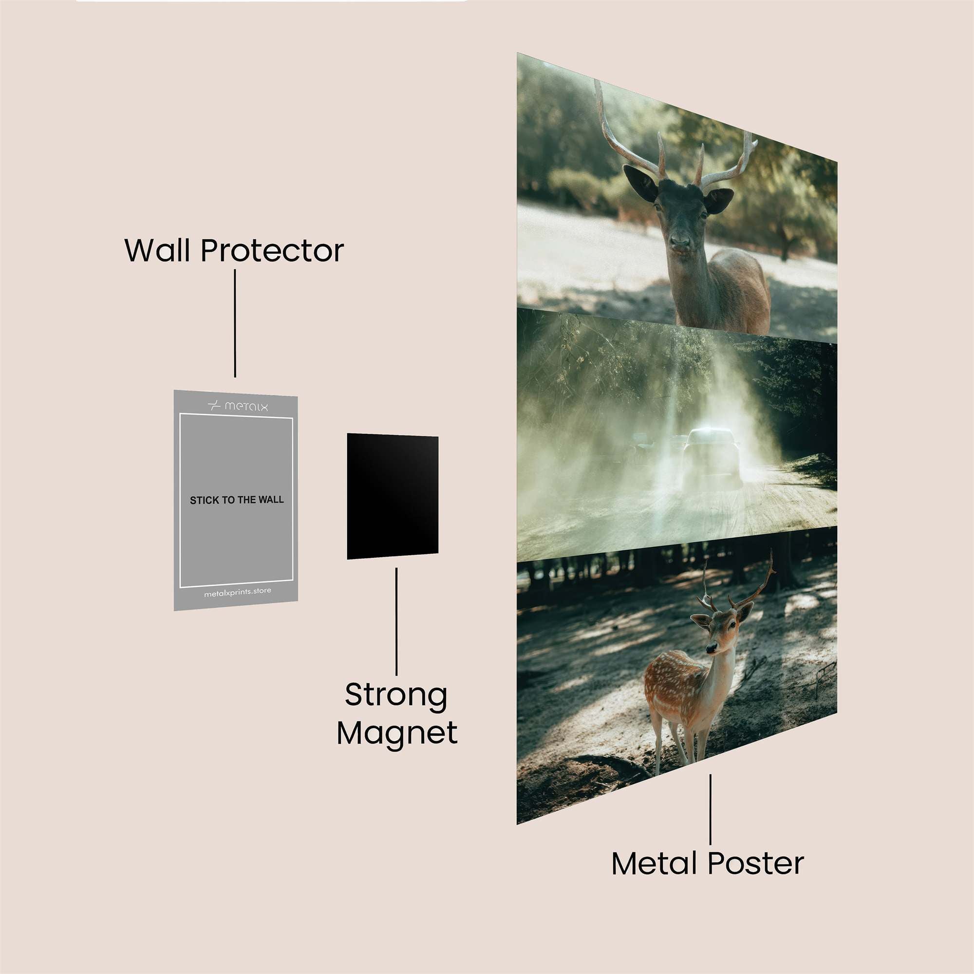 Deer Serenity Safe Wall Magnetic / M