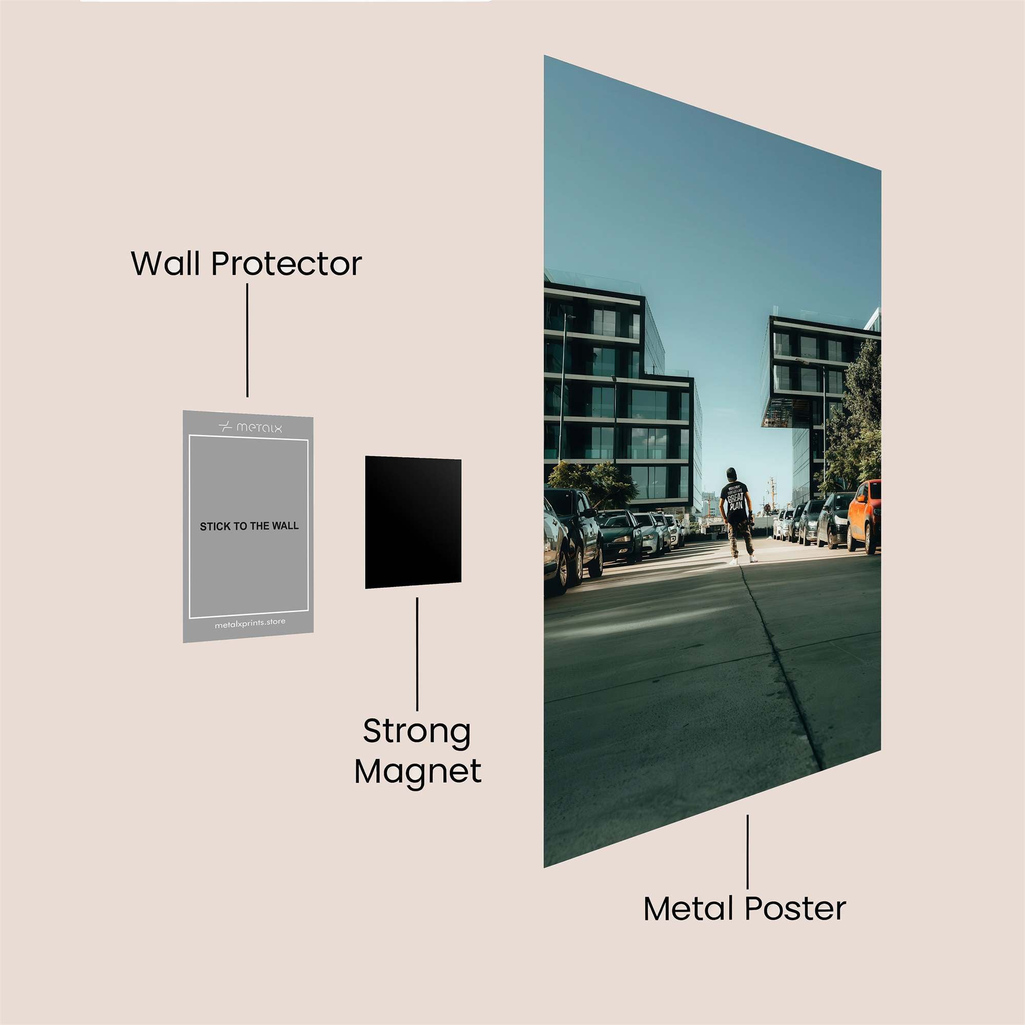 Urban Solitude Safe Wall Magnetic / M