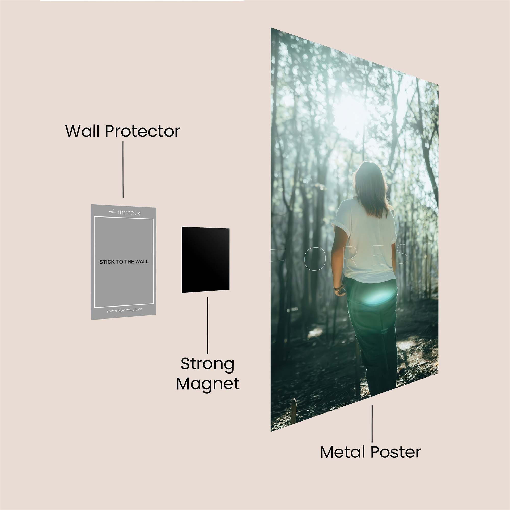 Forest Serenity Safe Wall Magnetic / M
