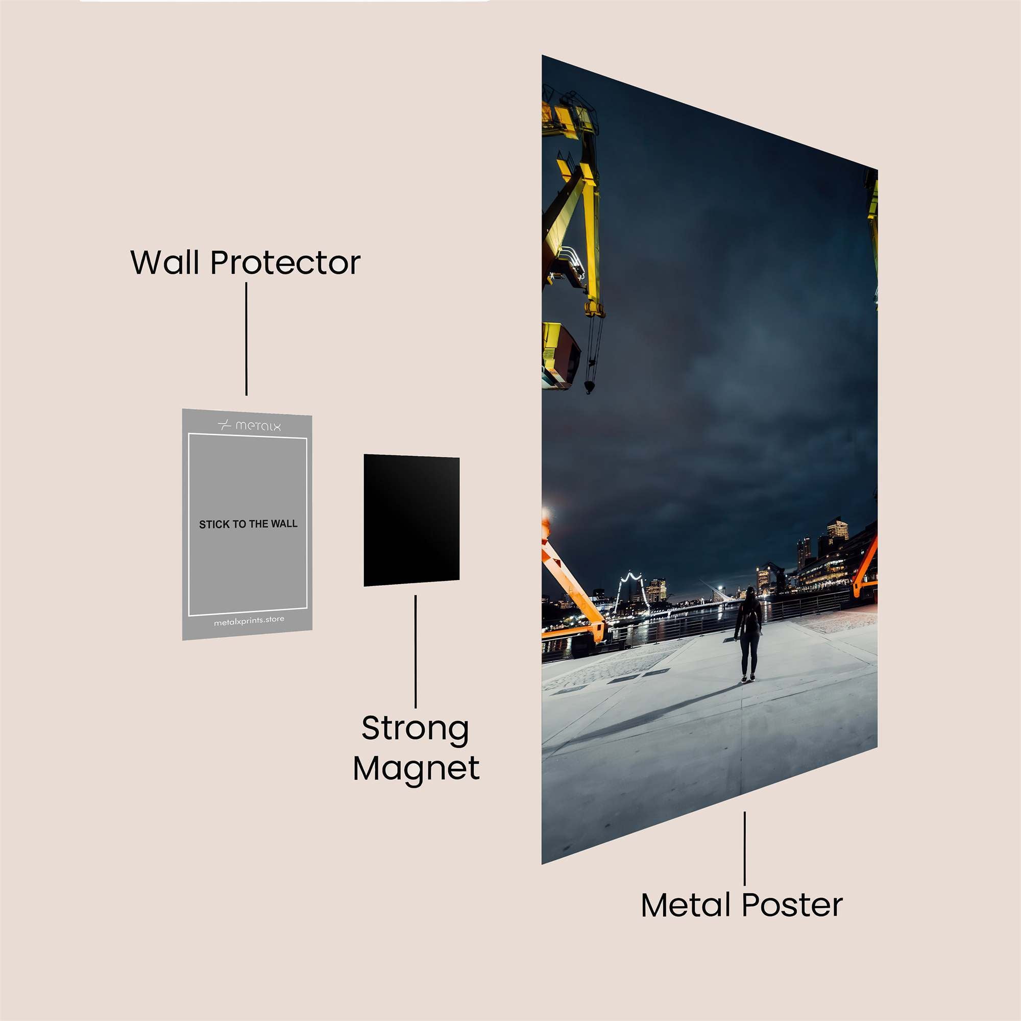 Harbor Solitude Safe Wall Magnetic / M
