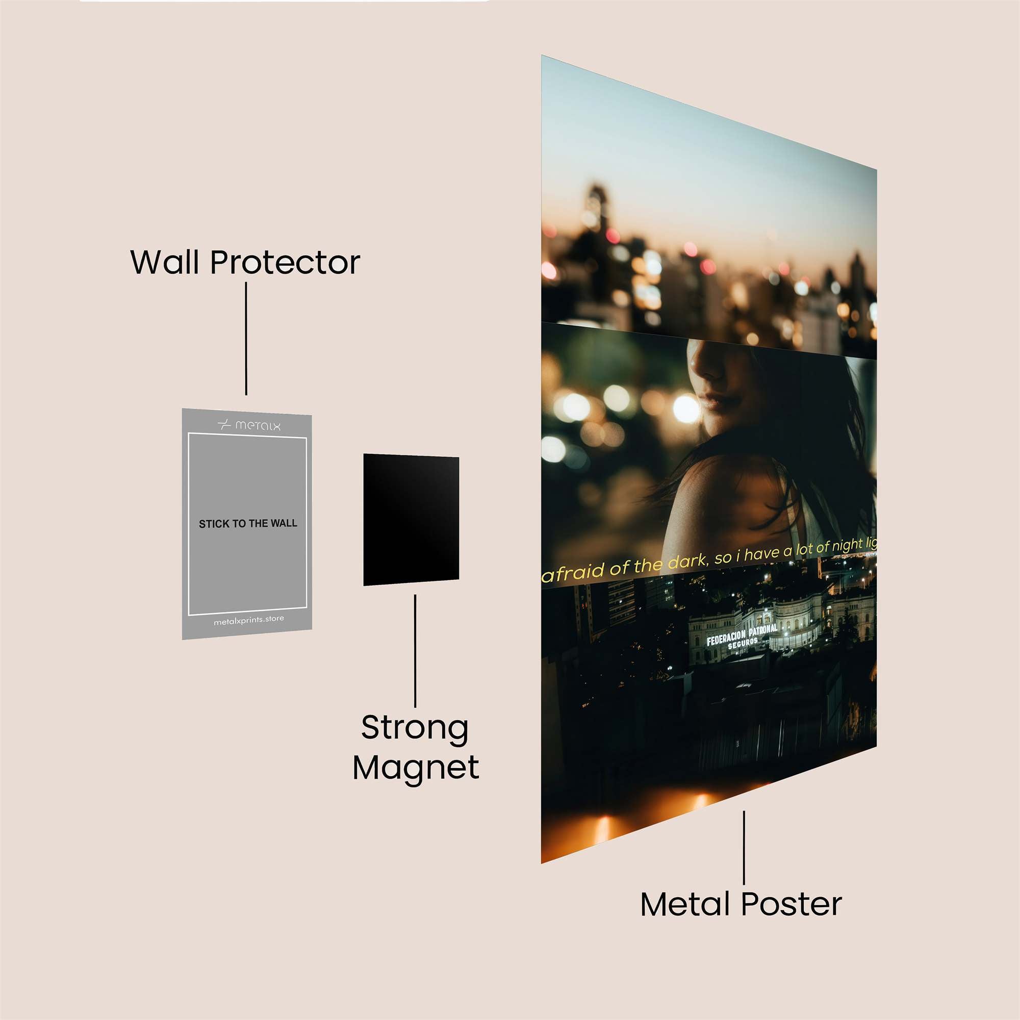 City Glow Safe Wall Magnetic / M