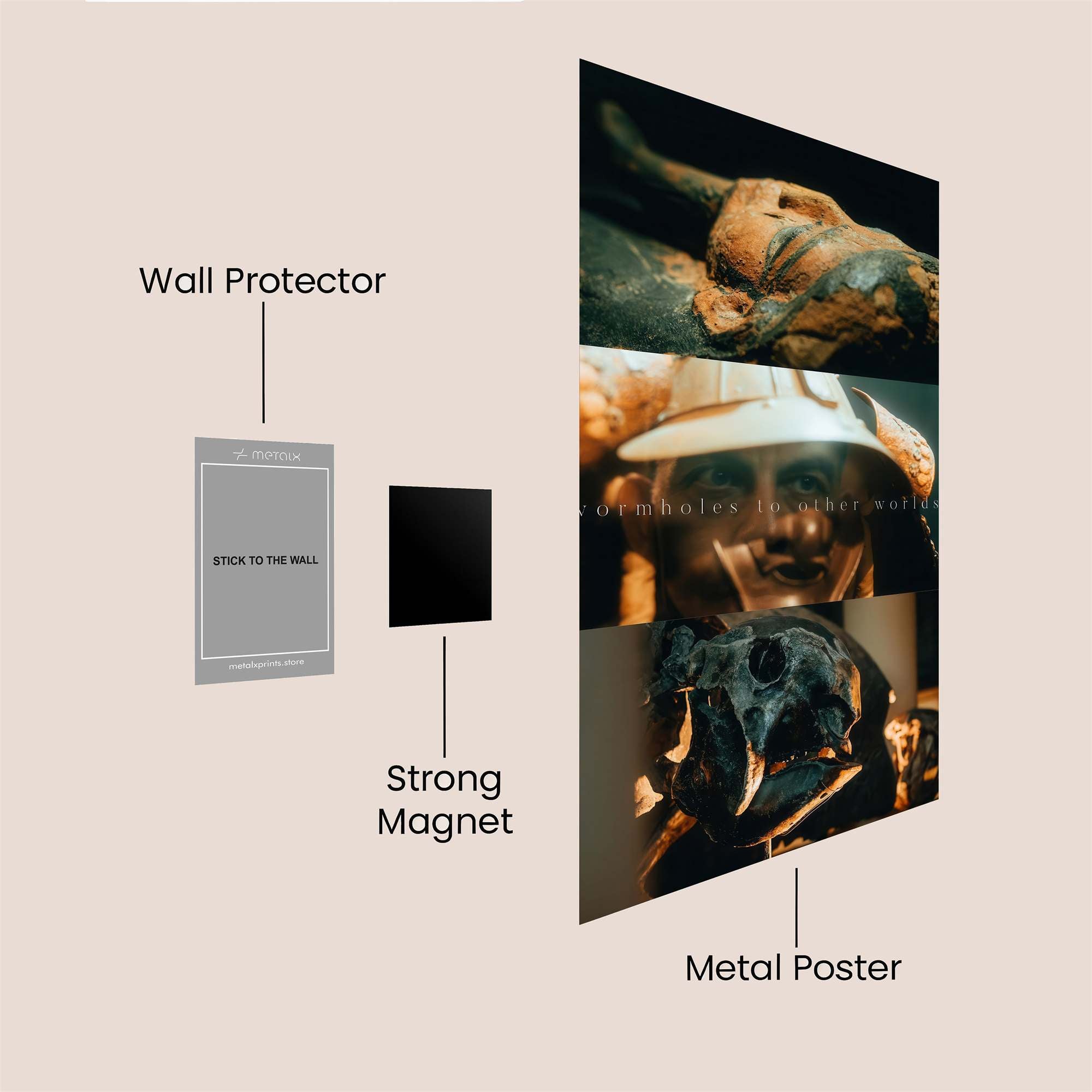 Samurai Enigma Safe Wall Magnetic / M