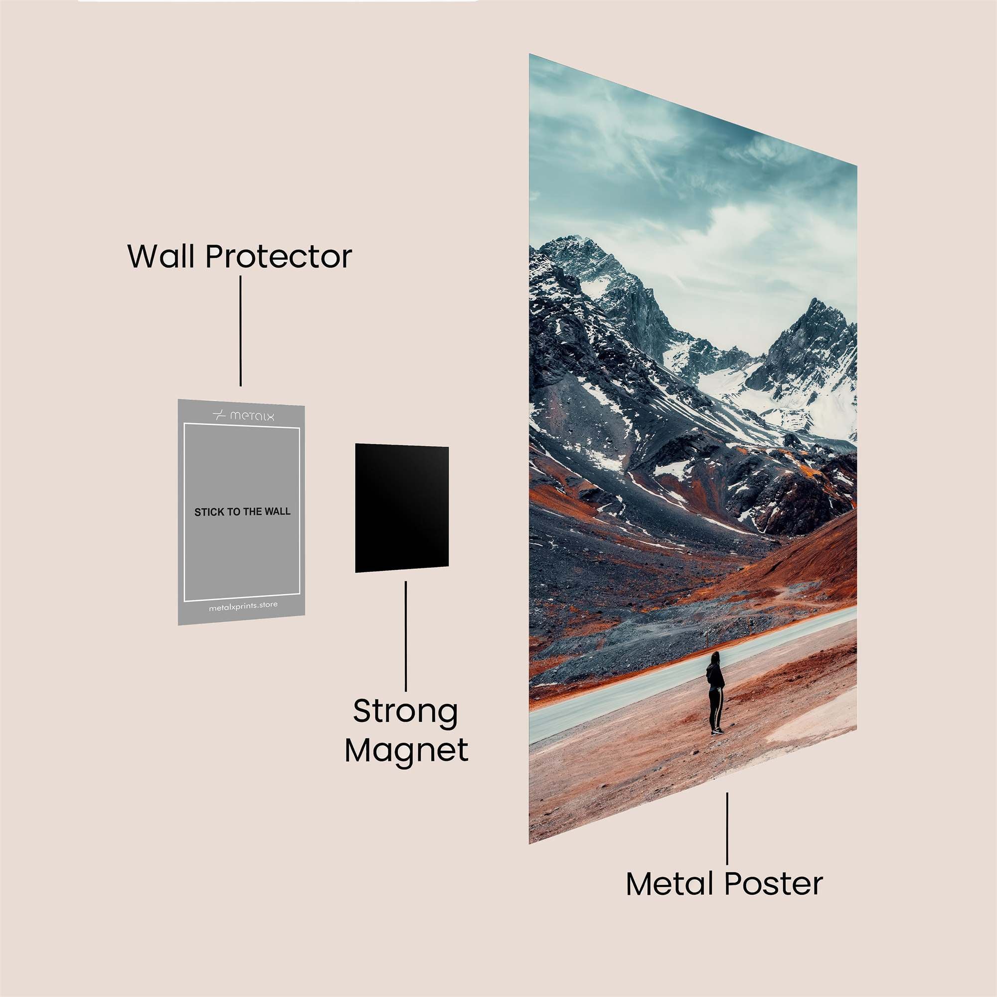 Andes Solitude Safe Wall Magnetic / M