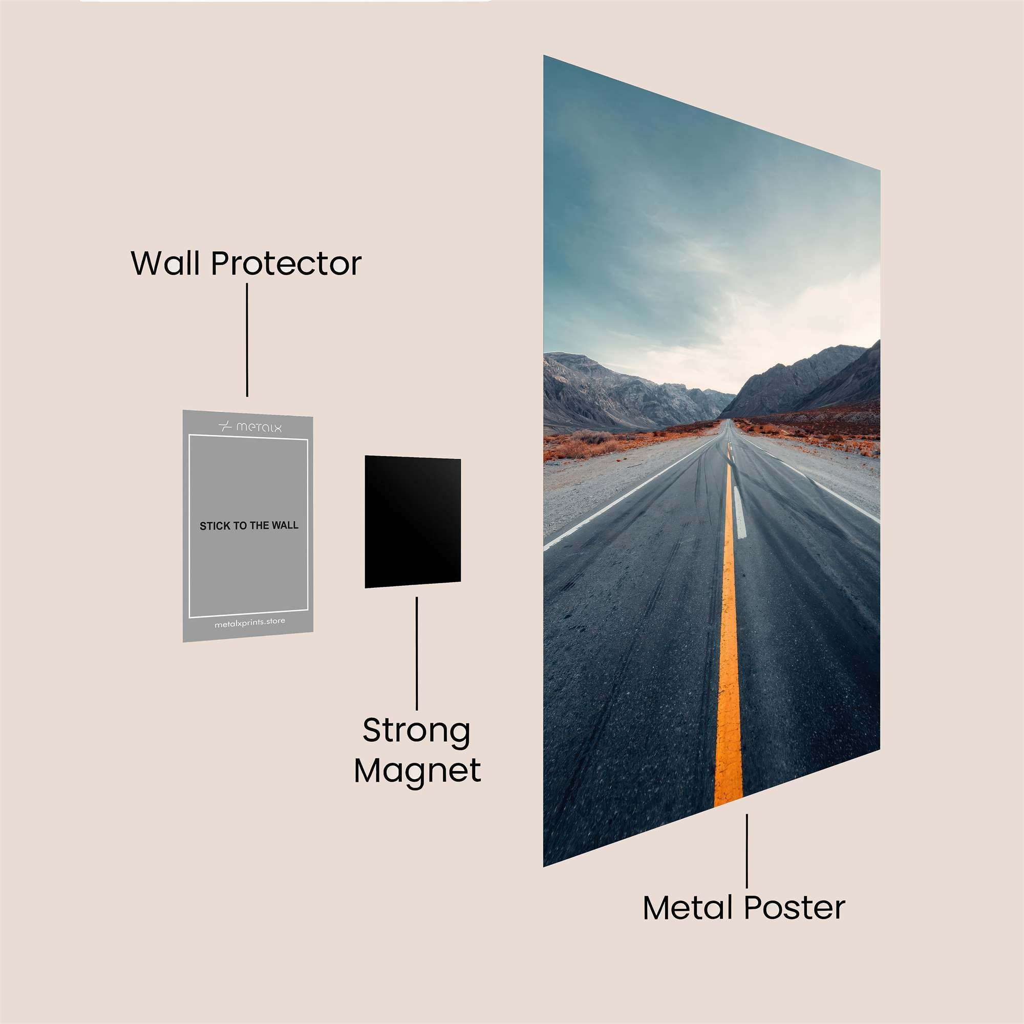 Journey Serene Safe Wall Magnetic / M