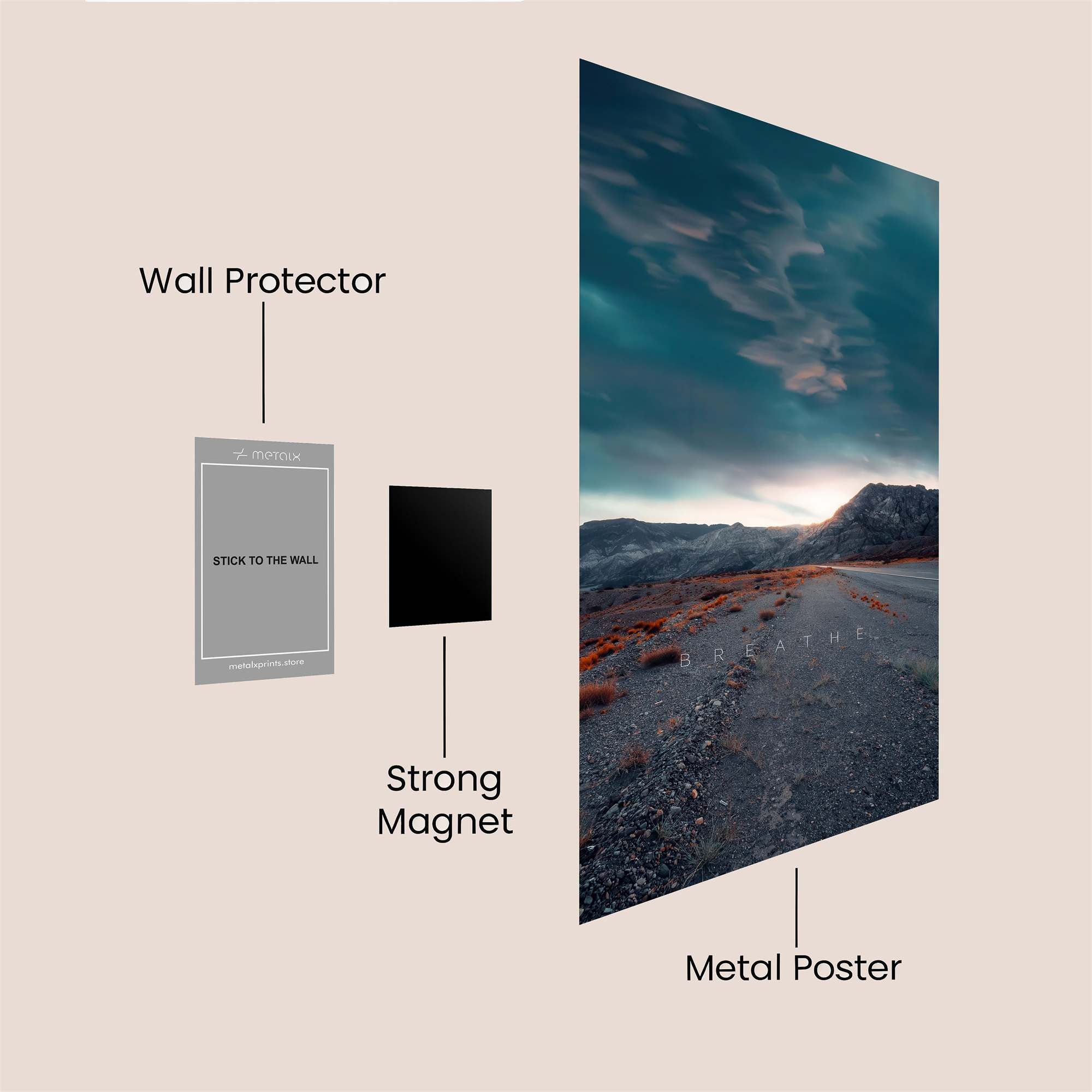Sky Serenity Safe Wall Magnetic / M