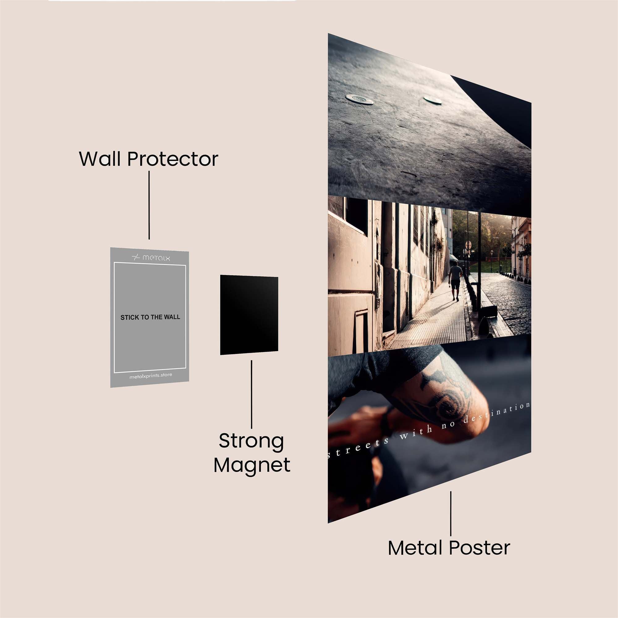 Street Melancholy Safe Wall Magnetic / M