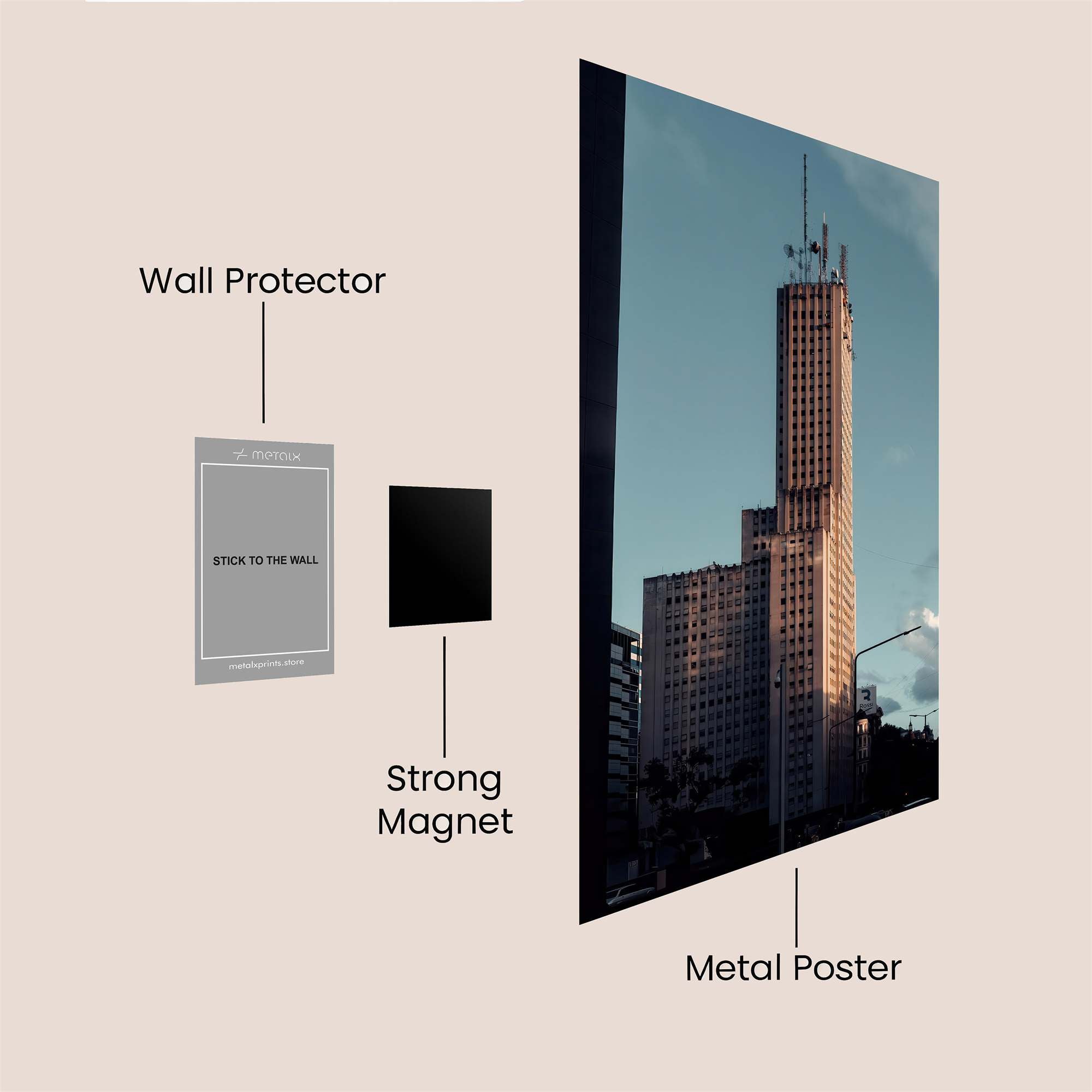 Edifício Majestic Safe Wall Magnetic / M