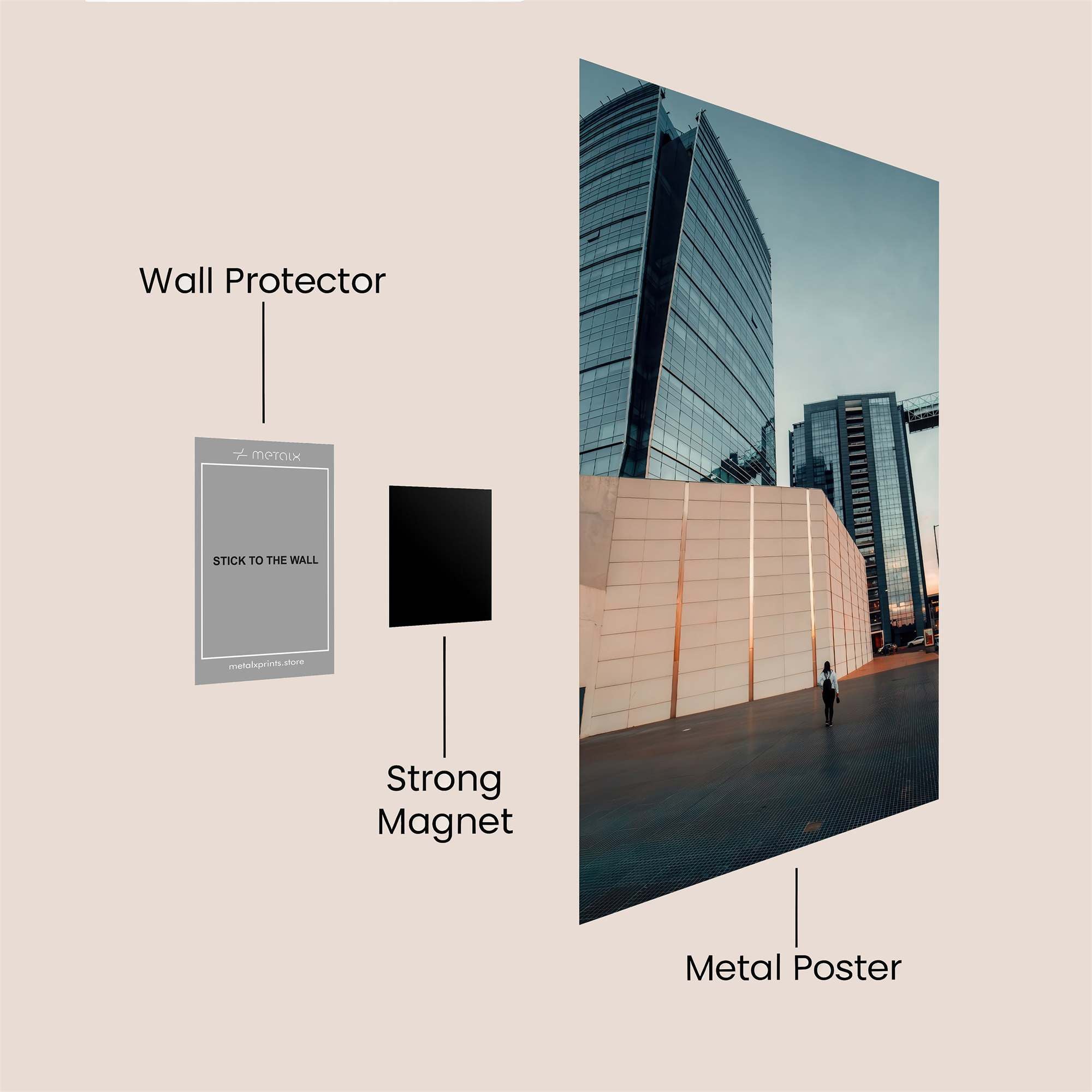Skyline Serenity Safe Wall Magnetic / M