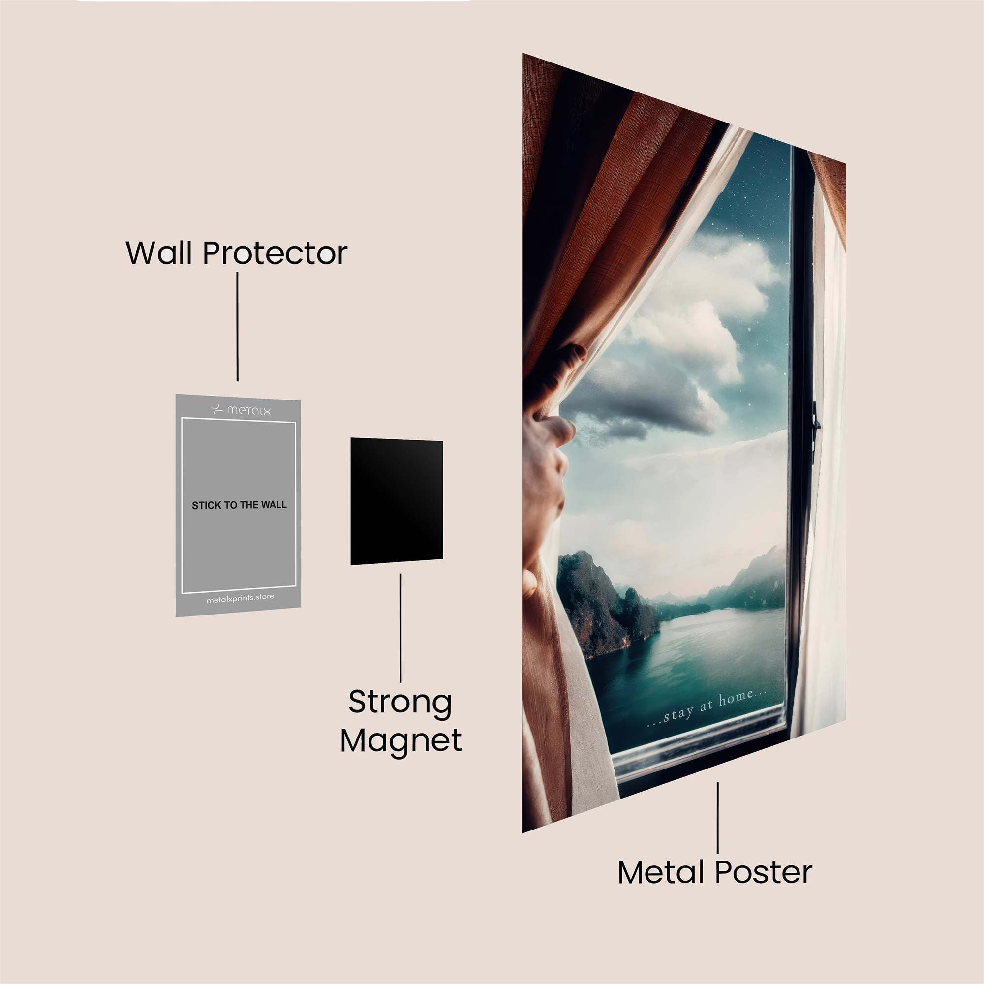 Window Serenity Safe Wall Magnetic / M